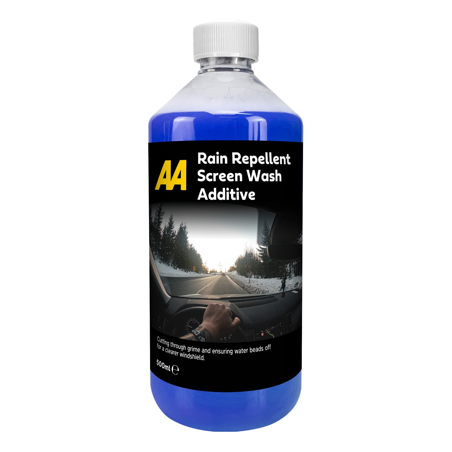 AA Rain Repellent Screenwash Additive 500ml with Winter Screenwash 5L (Green)
