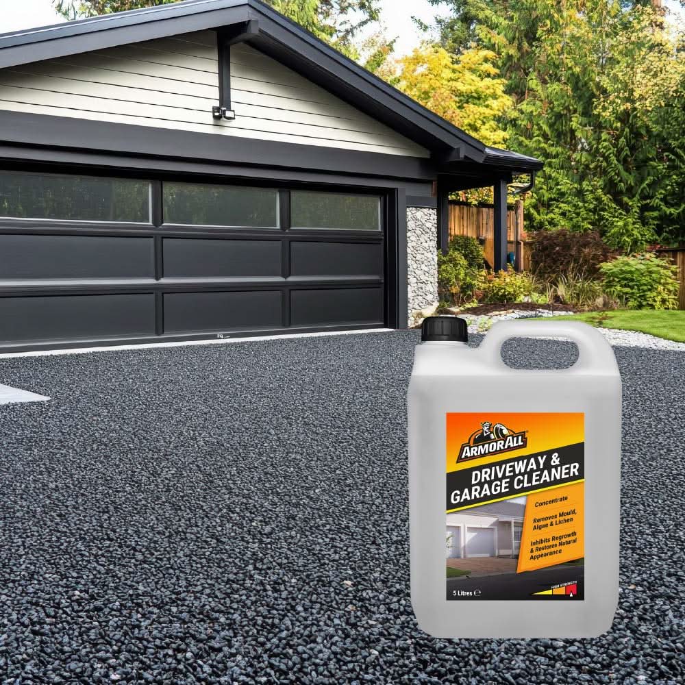 Armor All Driveway and Garage Cleaner, 5 Litre Concentrate, with 5L Garden Sprayer, Mould and Algae Remover, Surface Restorer