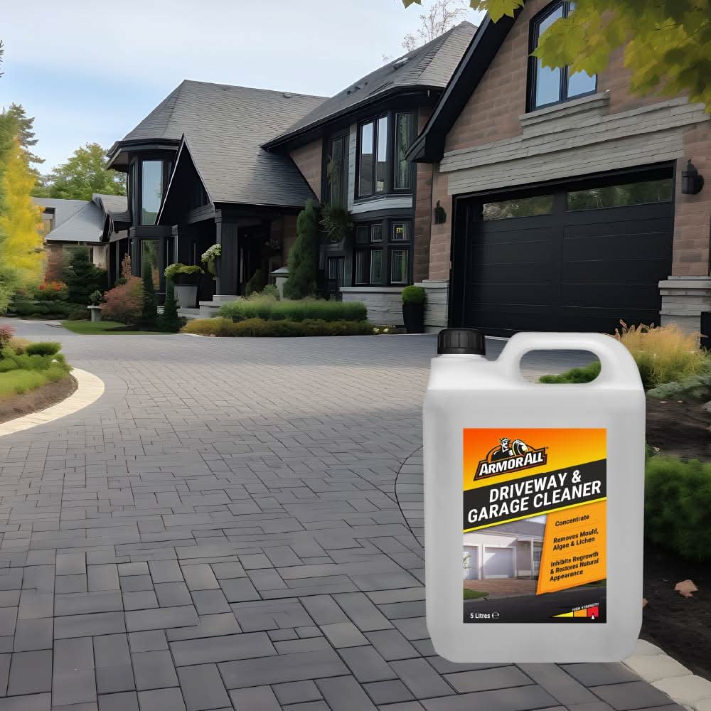 Armor All Driveway and Garage Cleaner, 5 Litre Concentrate, with 5L Garden Sprayer, Mould and Algae Remover, Surface Restorer
