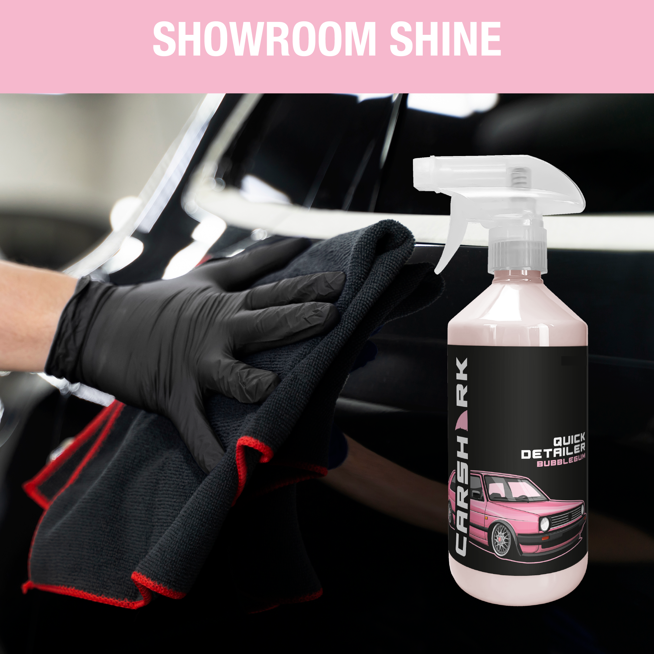 CARSHARK Bubble Gum Quick Detailer 2 x 1 Litre Spray