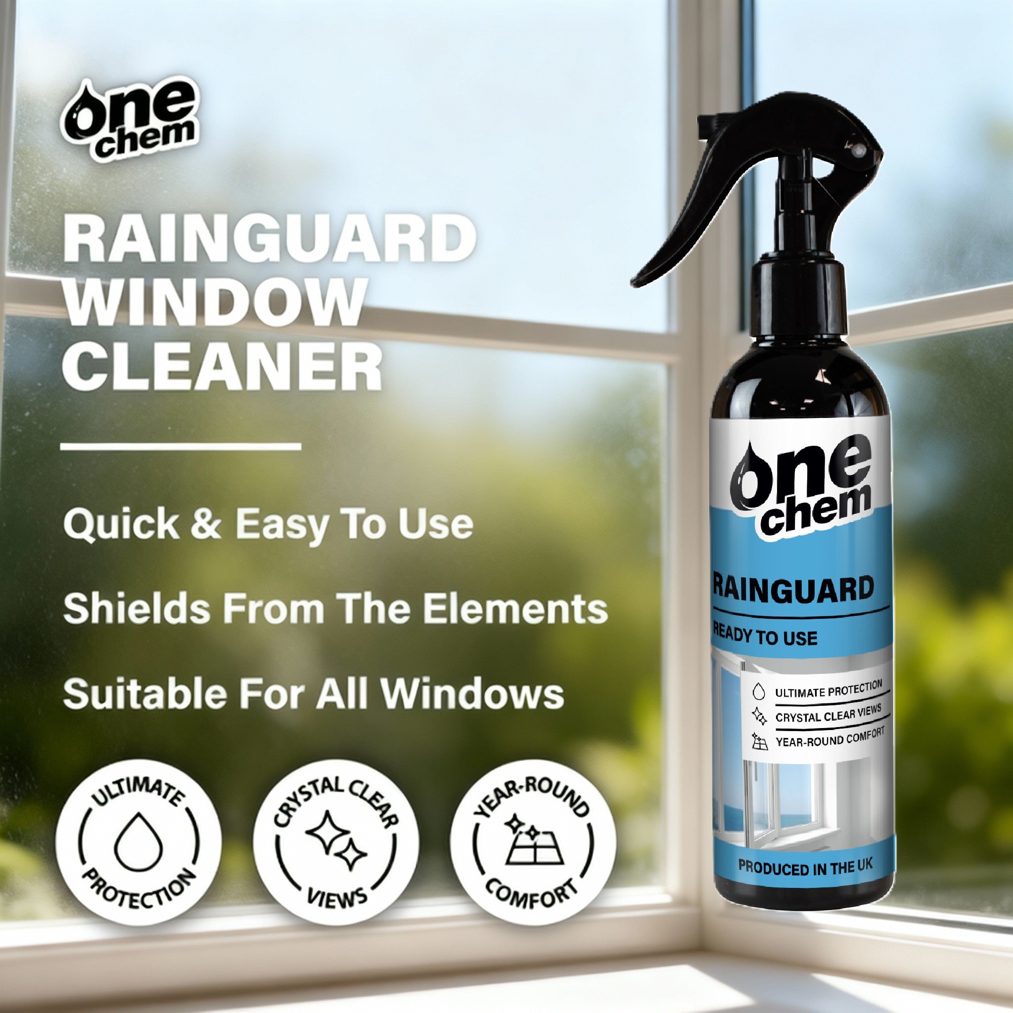 One Chem Rainguard 2 x 250 ml, Window Protector