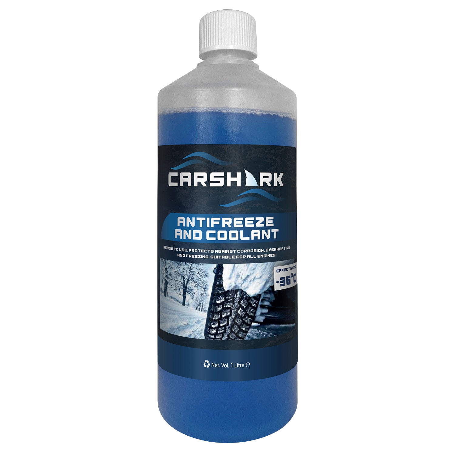 CARSHARK Antifreeze and Coolant 1 Litre -36°C Ready to use