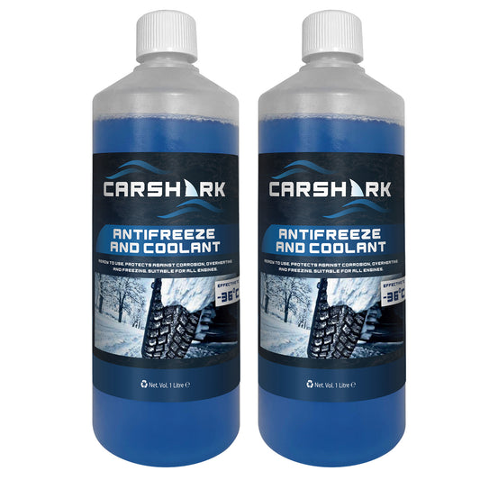 CARSHARK Antifreeze and Coolant 2 x 1 Litre -36°C Ready to use