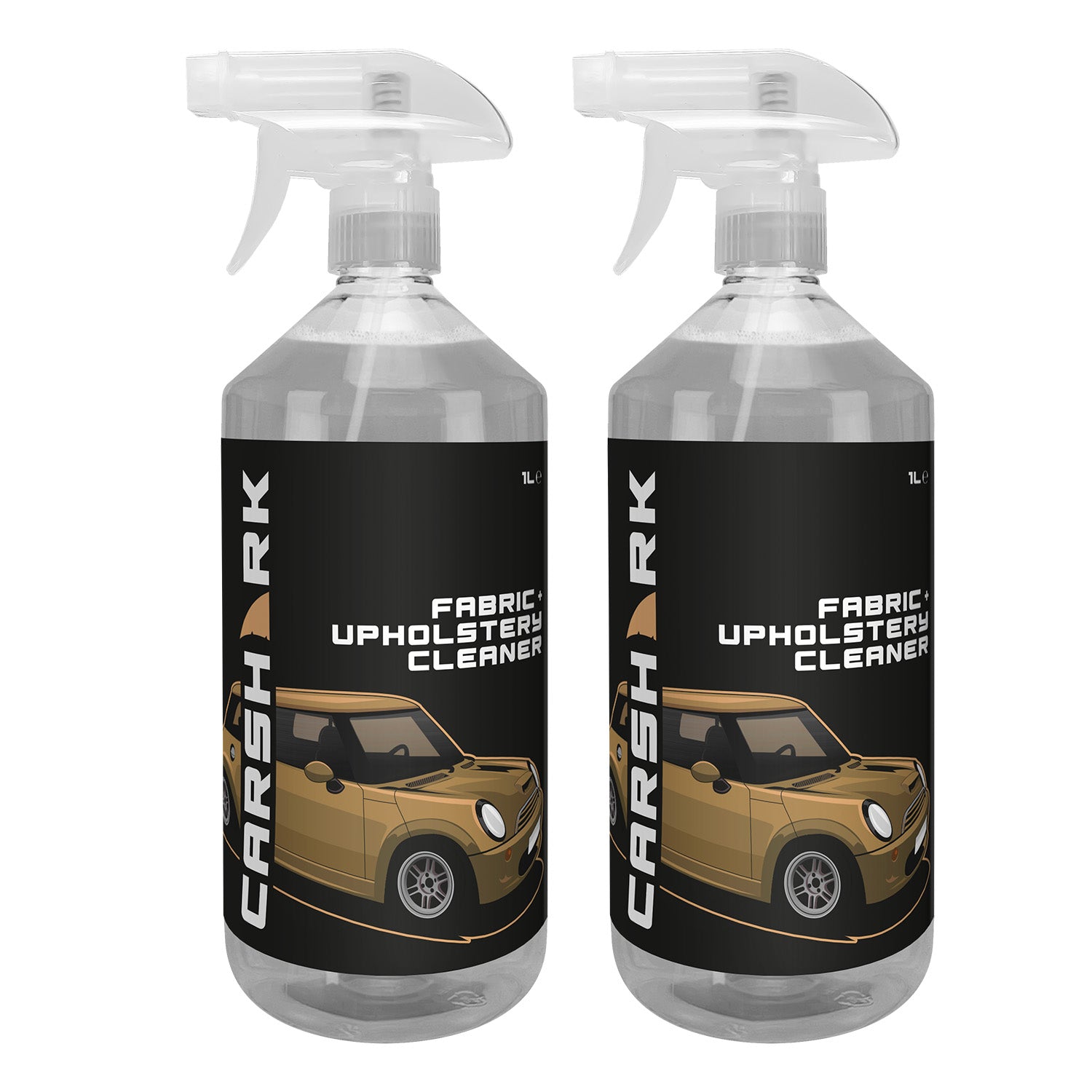 CARSHARK Fabric and Upholstery Cleaner 2 x 1 L Spray