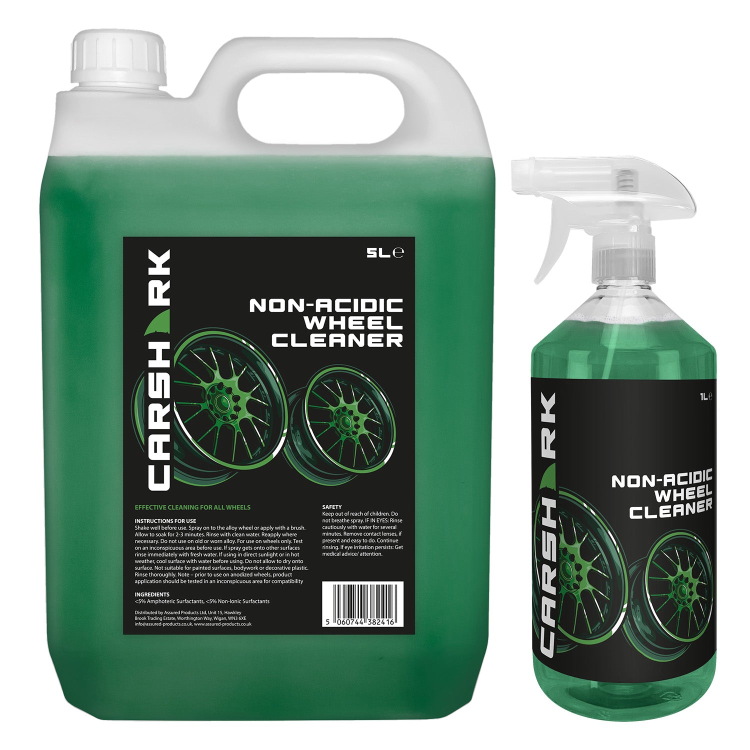 CARSHARK Non-Acidic Wheel Cleaner 5 Litre + 1 Litre Spray