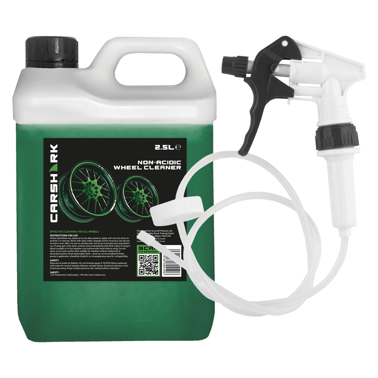 CARSHARK Non-Acidic Wheel Cleaner 2.5L (with Long Hose Trigger)