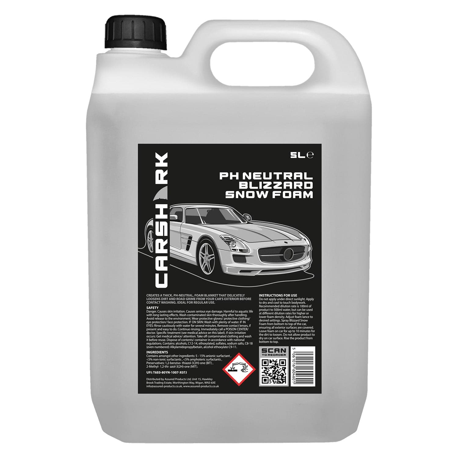 CARSHARK Blizzard Snow Foam 5 L PH Neutral