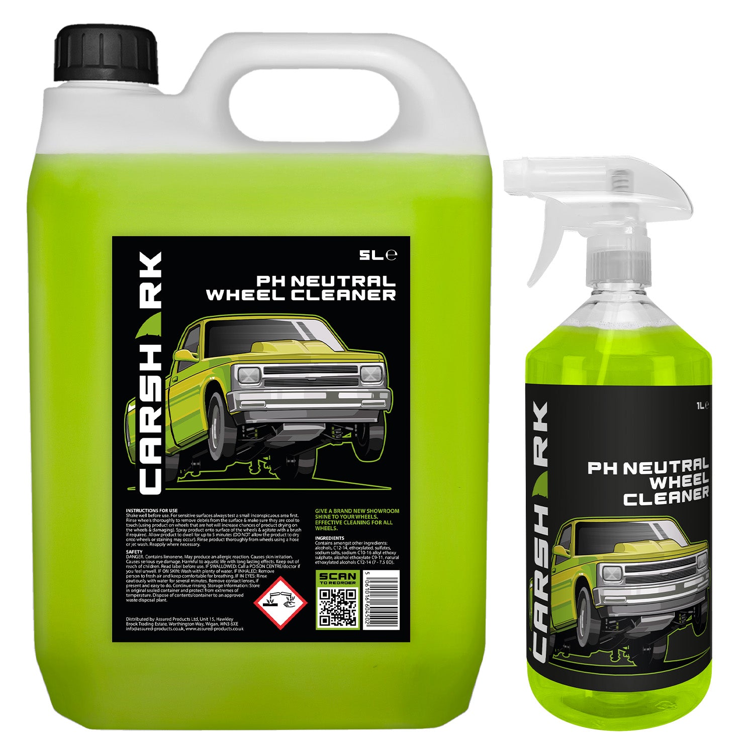 CARSHARK PH Neutral Wheel Cleaner 5 Litre + 1 Litre