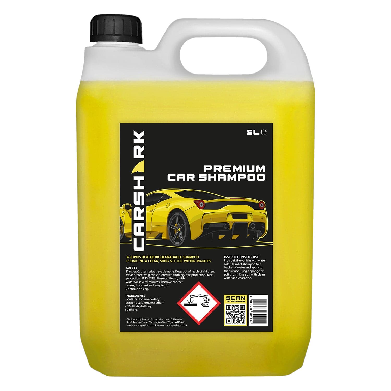 CARSHARK Premium Car Shampoo 5 Litre Concentrate