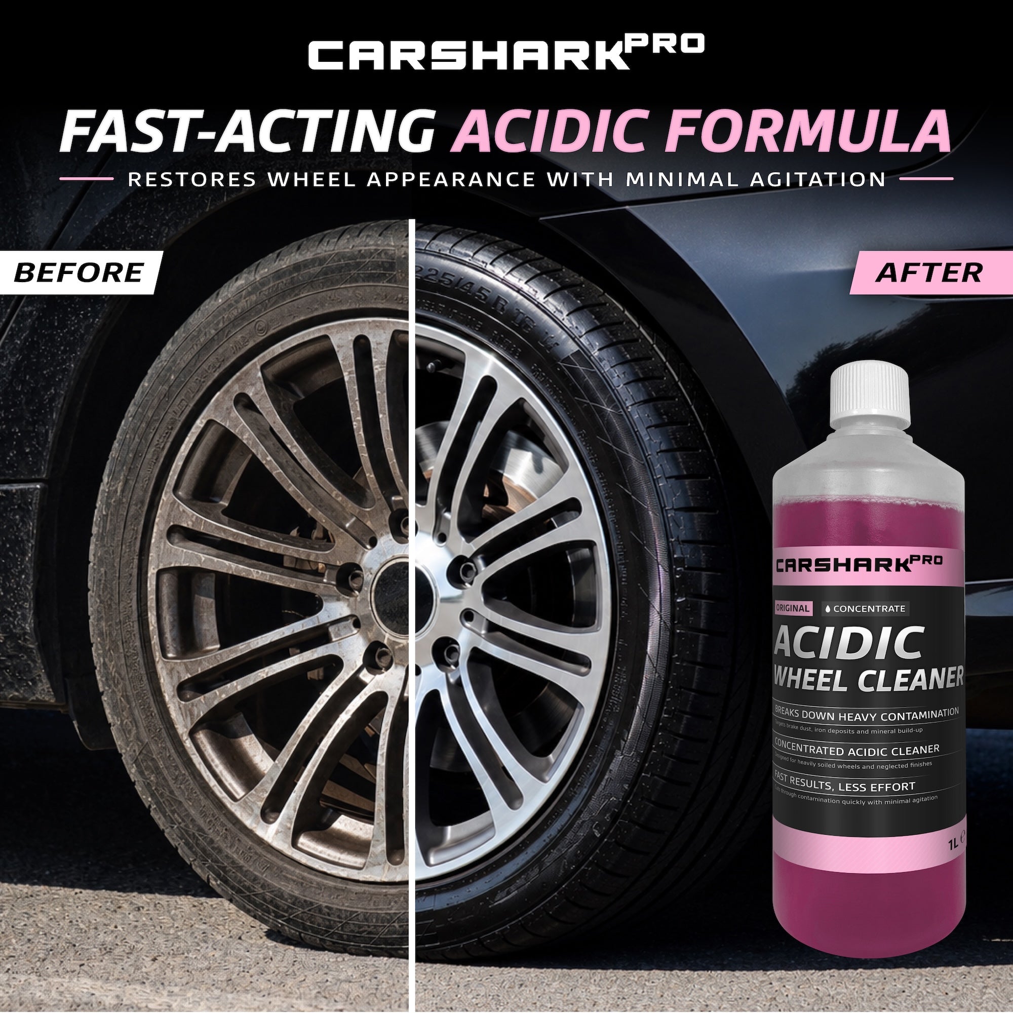 CARSHARK Pro Acidic Wheel Cleaner Concentrate