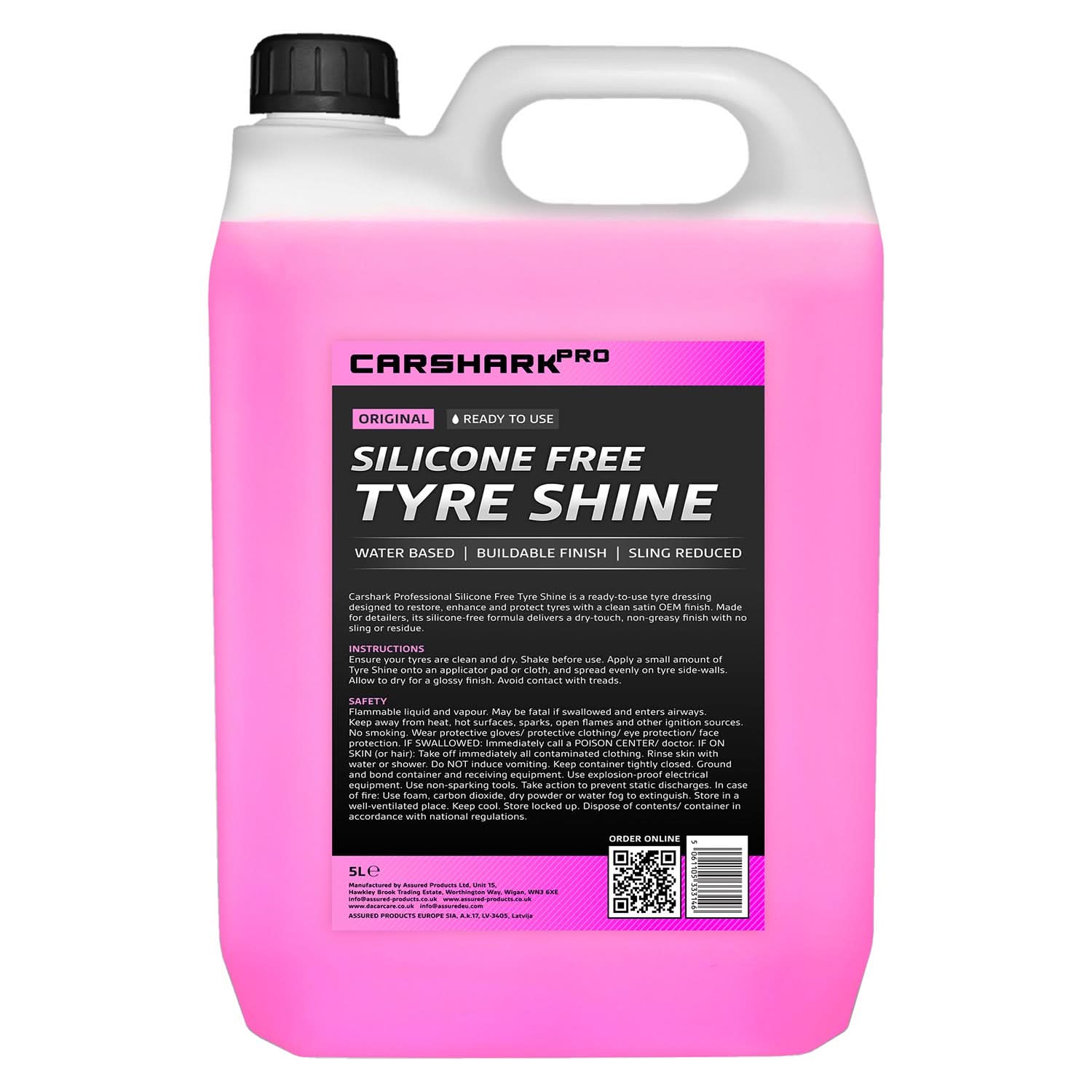 CARSHARK Pro Silicone Free Tyre Shine