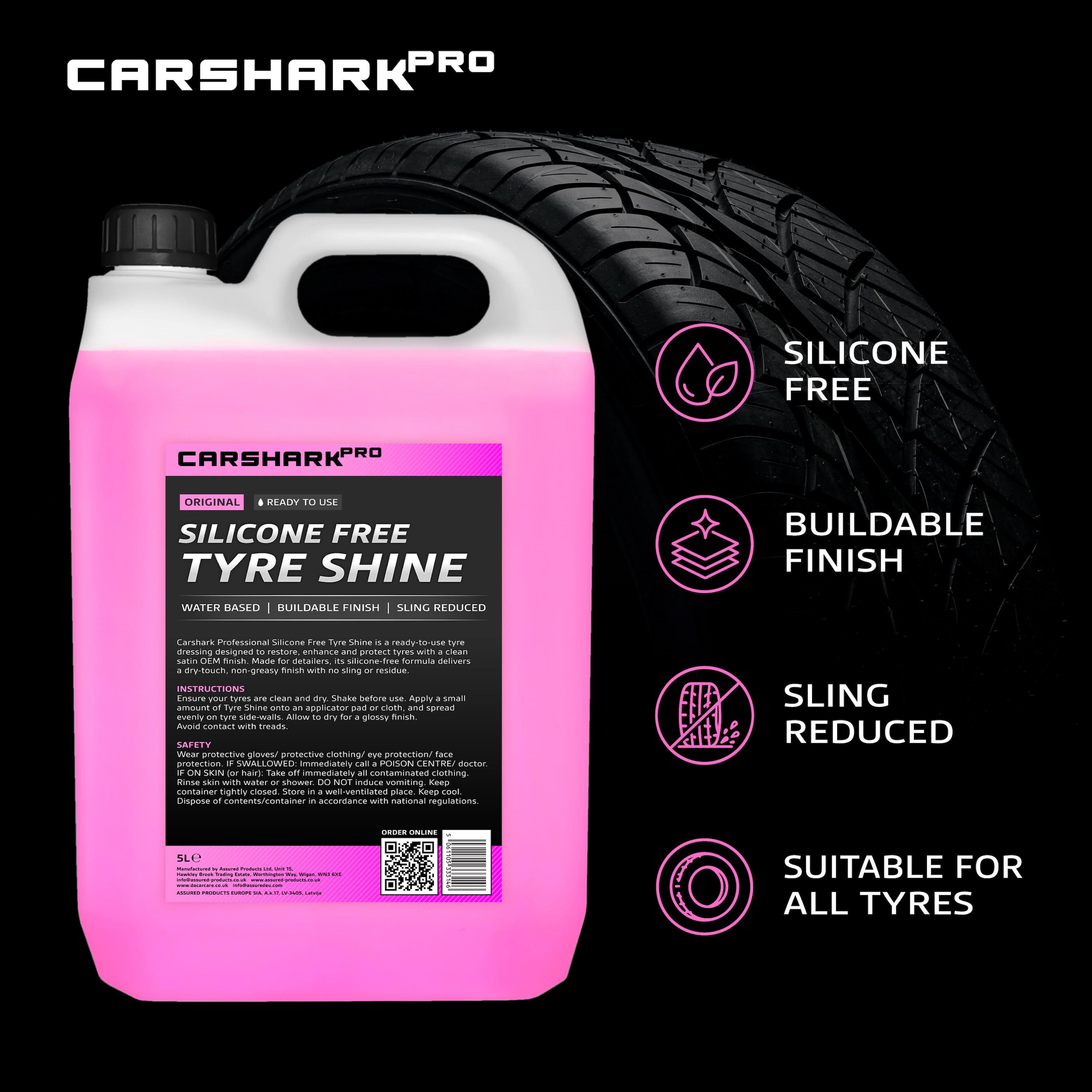 CARSHARK Pro Silicone Free Tyre Shine