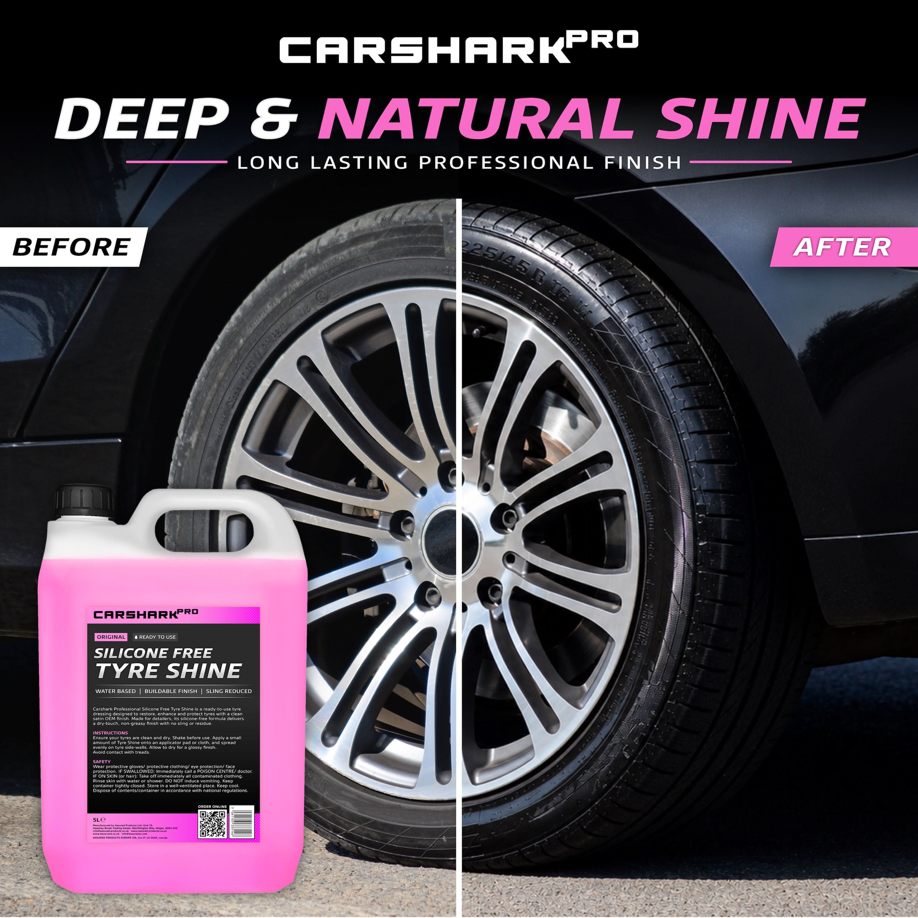 CARSHARK Pro Silicone Free Tyre Shine