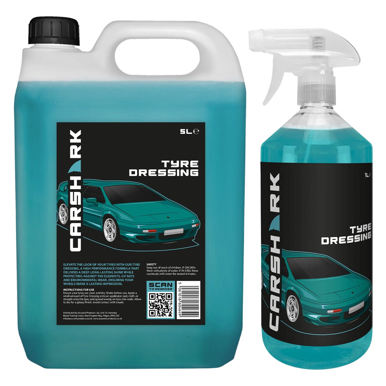 CARSHARK Tyre Dressing 1 Litre + 5 Litre