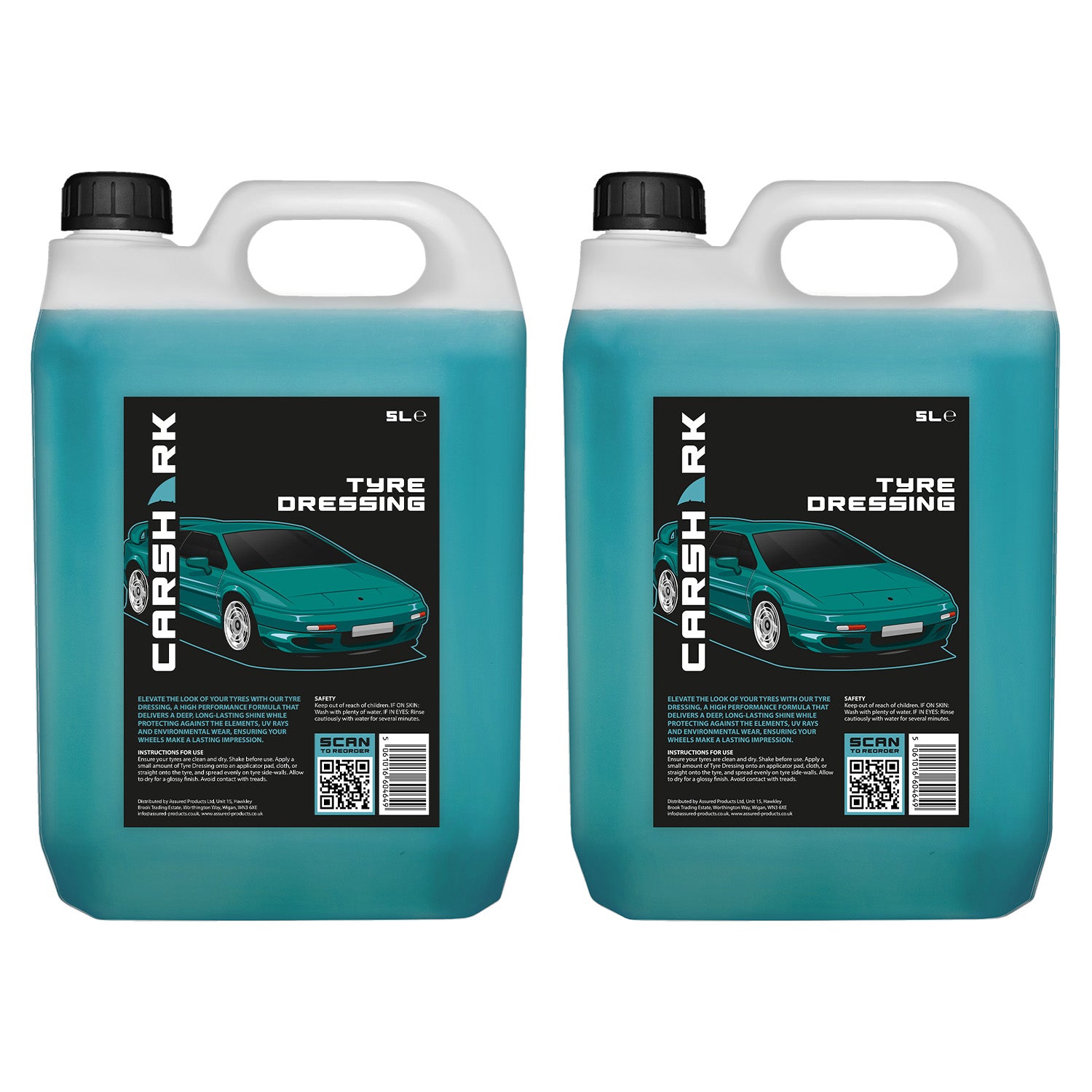 CARSHARK Tyre Dressing 2 x 5 Litre