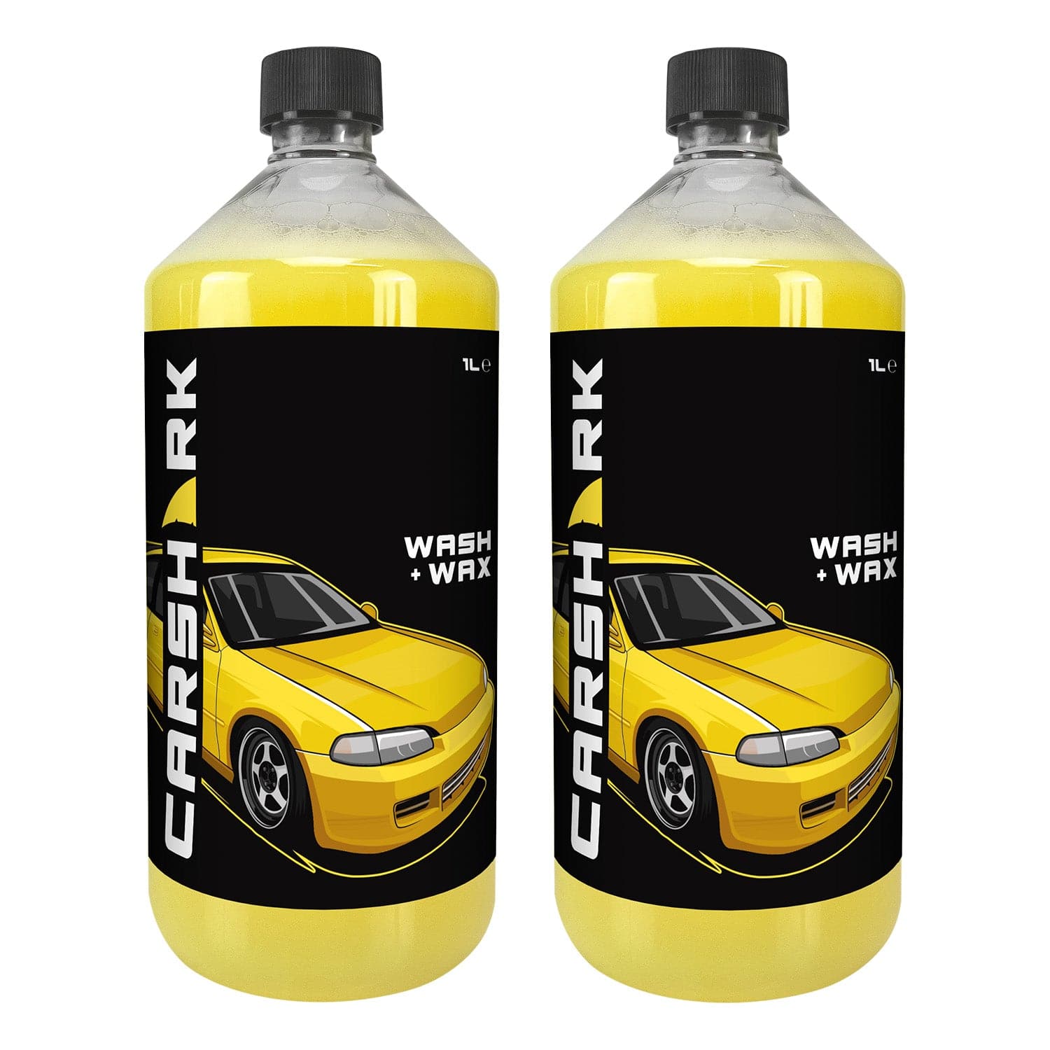 CARSHARK Wash & Wax Car Shampoo 2 x 1 L