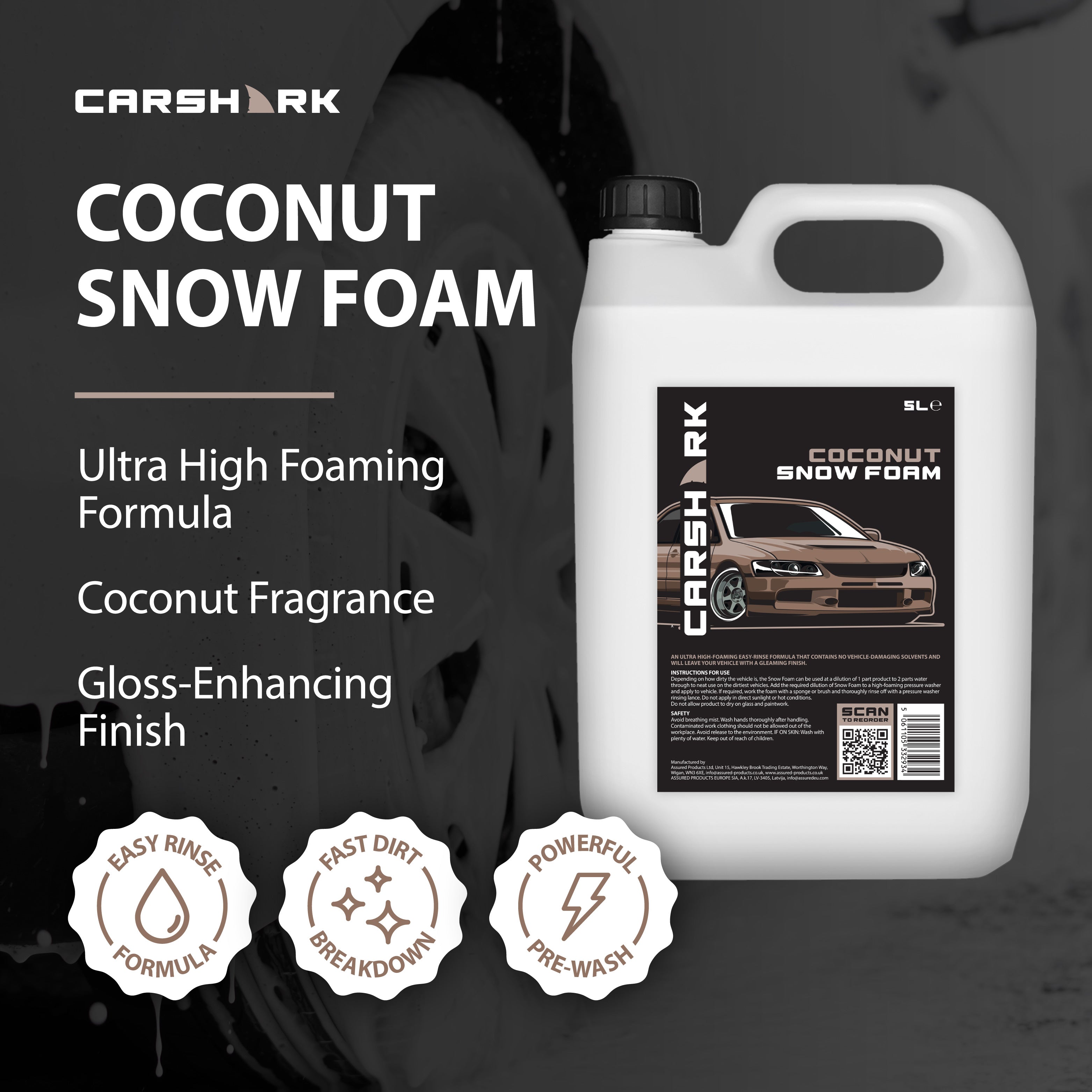 CARSHARK Coconut Snow Foam