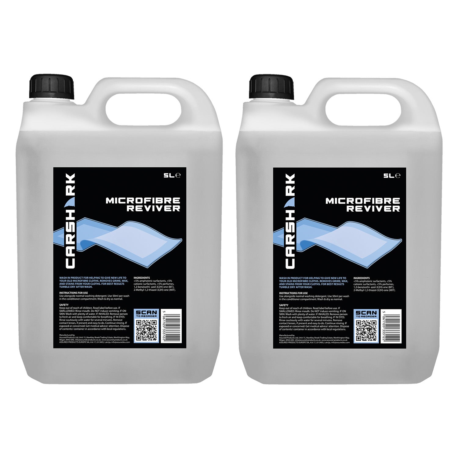 CARSHARK Microfibre Reviver - Wash-In Product