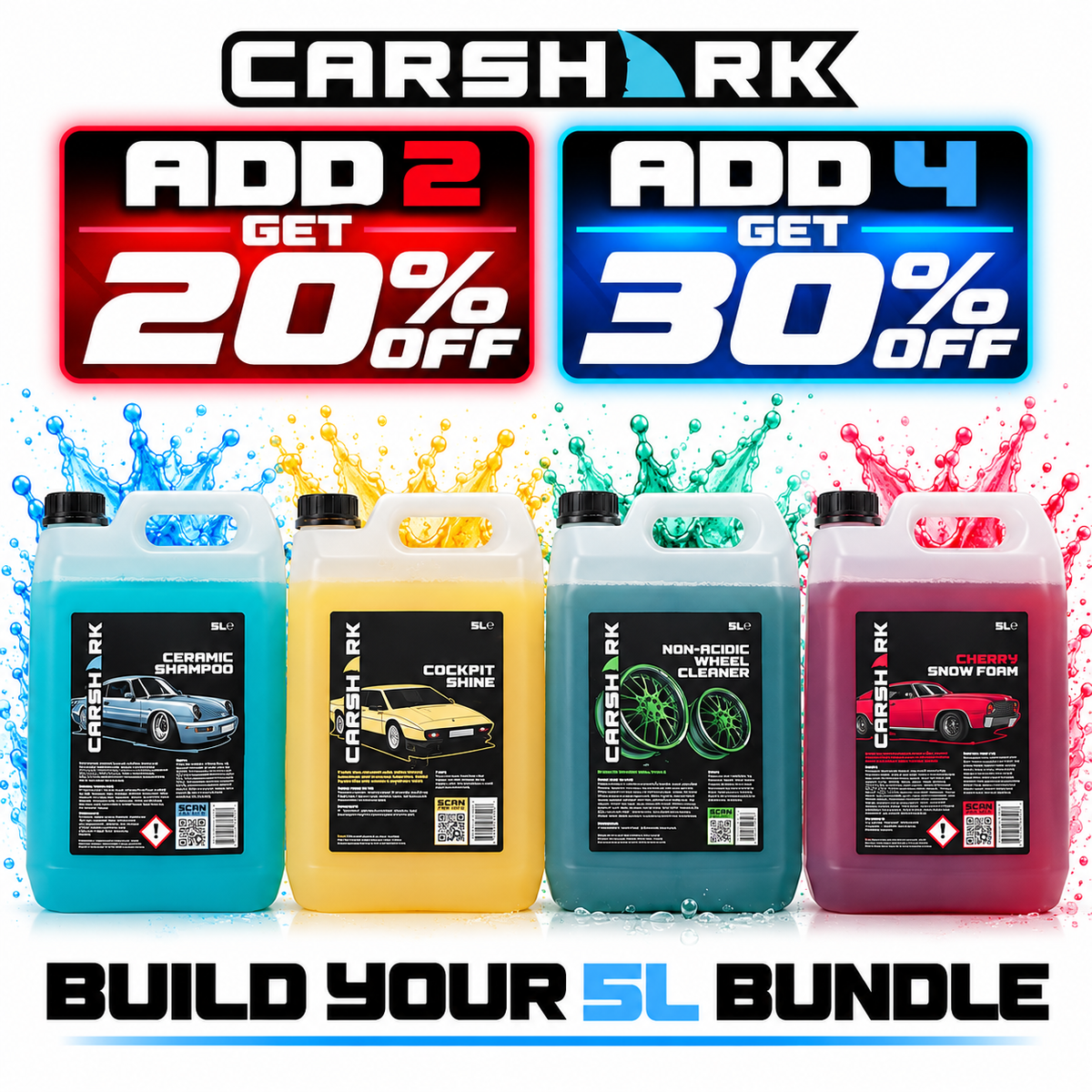 CARSHARK Build Your Own 5L Car Care Bundle