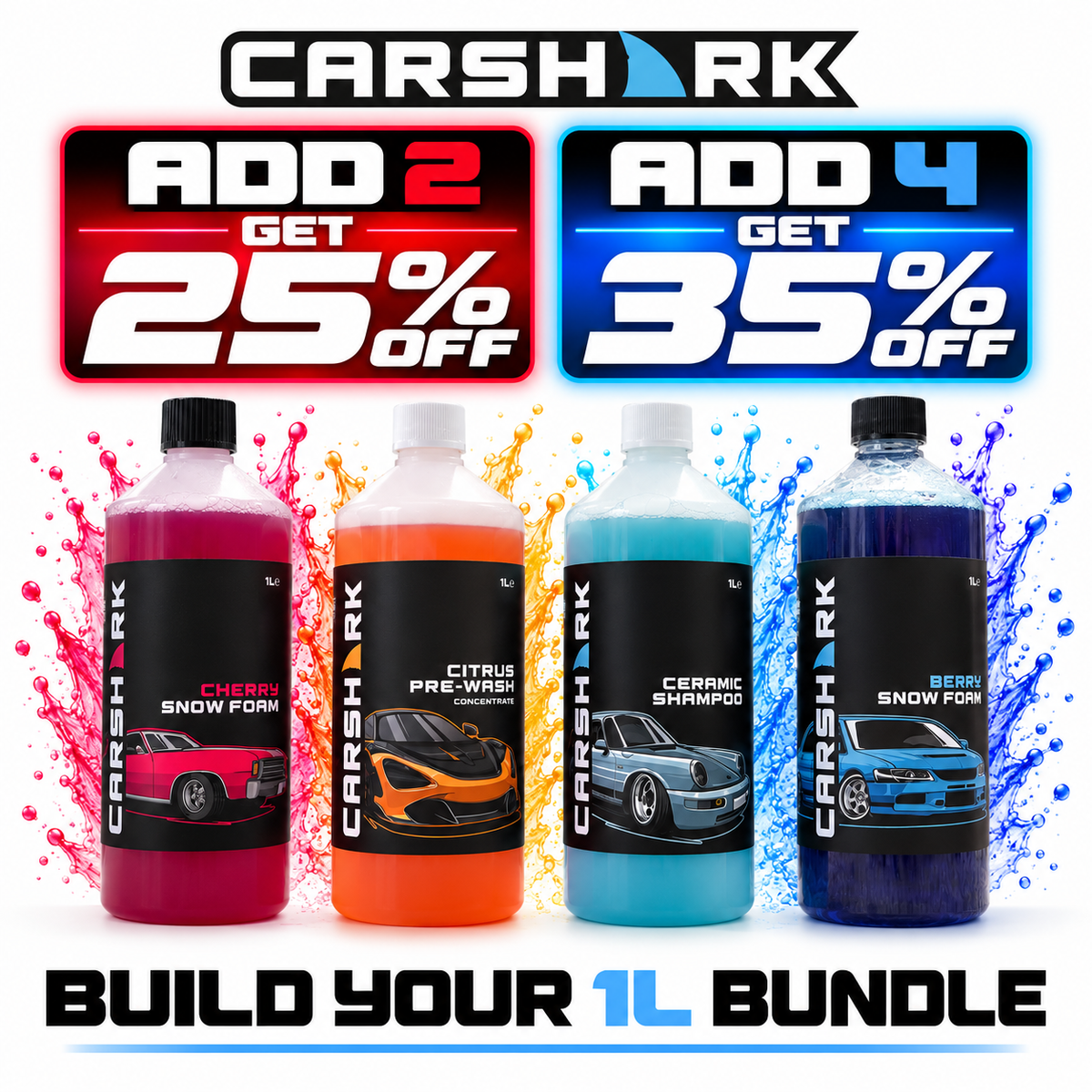 CARSHARK Build Your Own 1L Car Care Bundle
