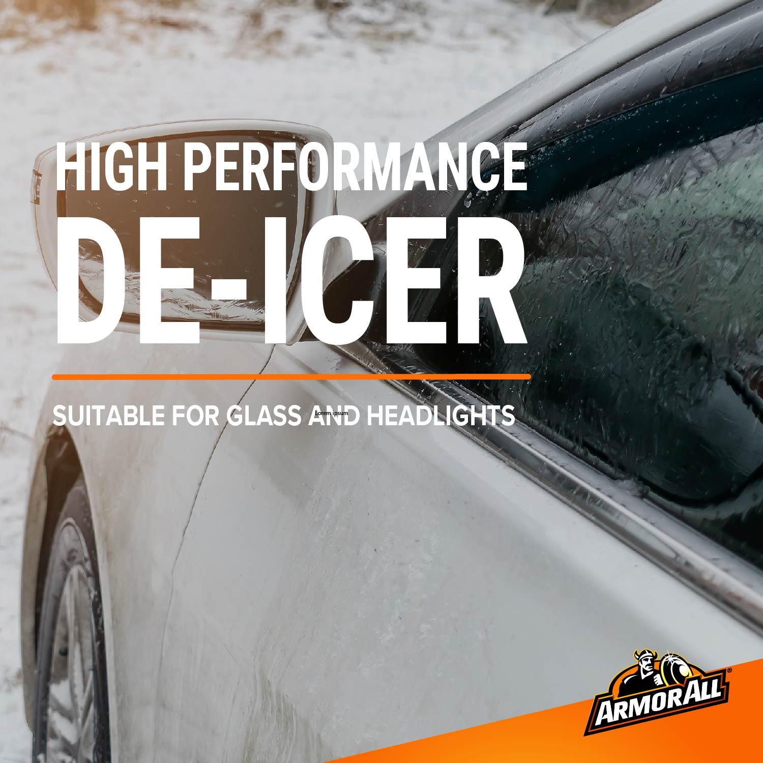 Armor All Winter Car Kit Deicer 2 x 750 ml, Ice Scraper x 1, Chamois Demister Pad x 1