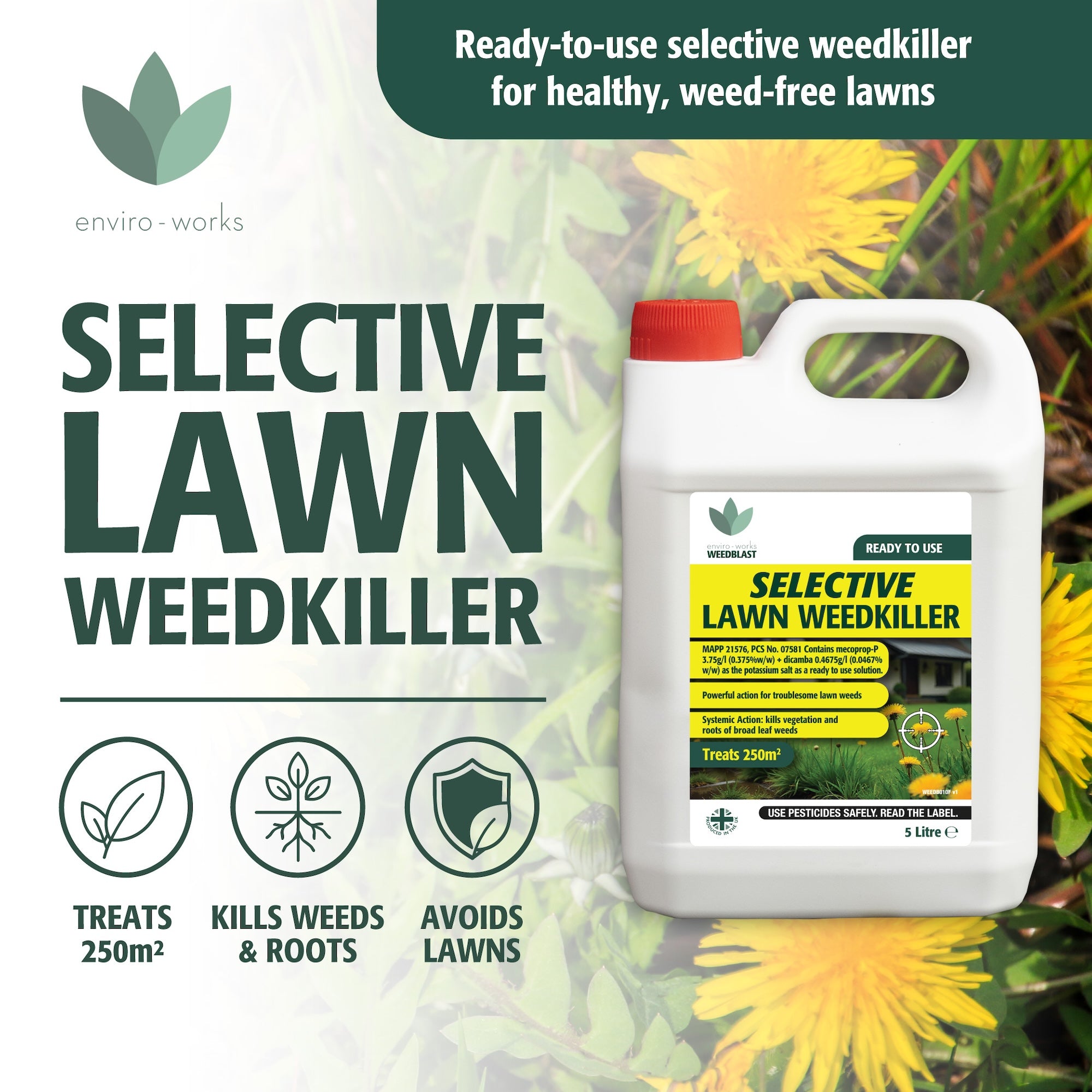 Enviro Works WeedBlast Selective Lawn Weedkiller