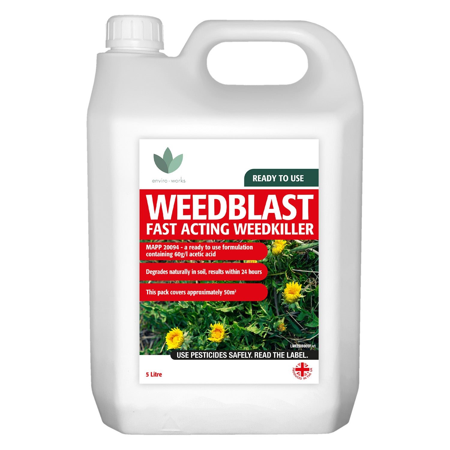 fast acting, industrial weedkiller