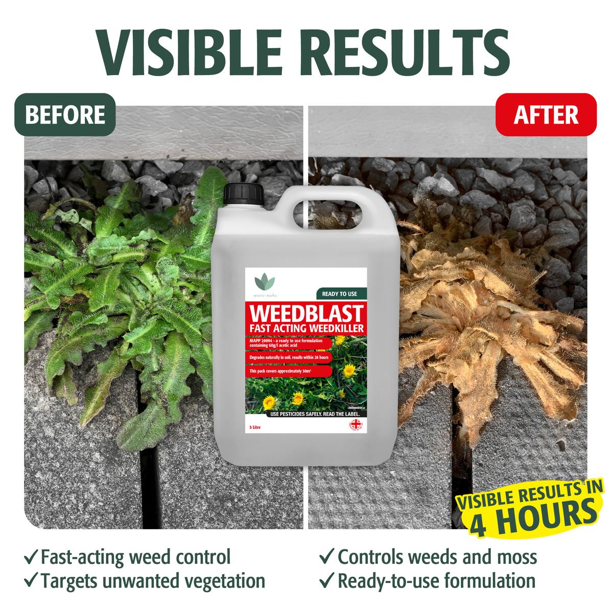 Enviro Works Weedblast Fast Acting Weedkiller