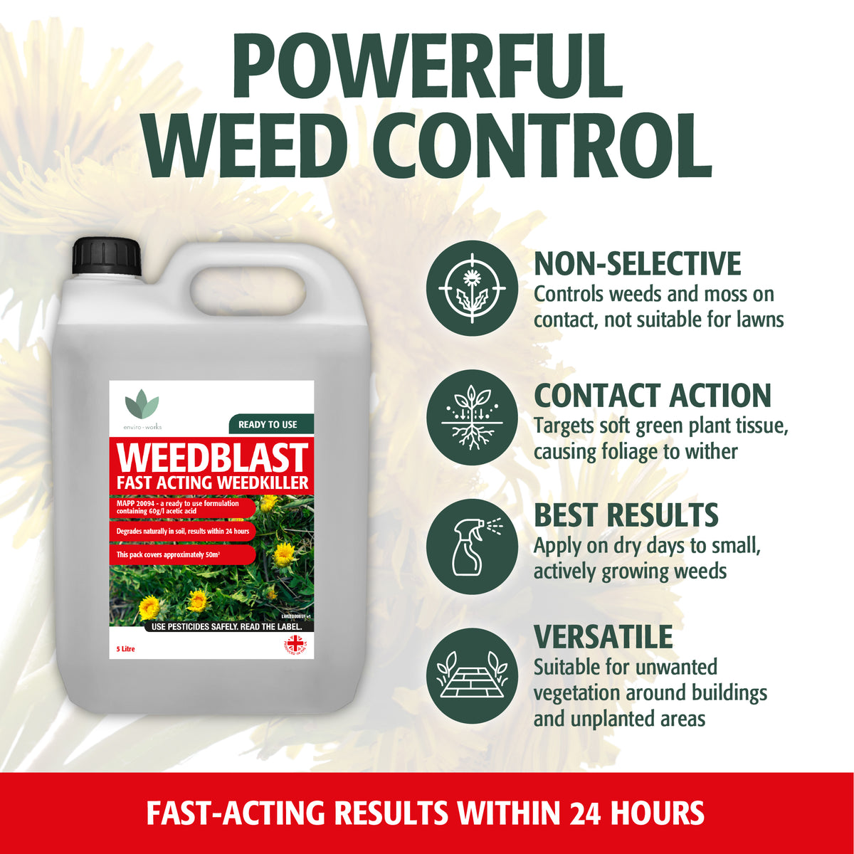 Enviro Works Weedblast Fast Acting Weedkiller