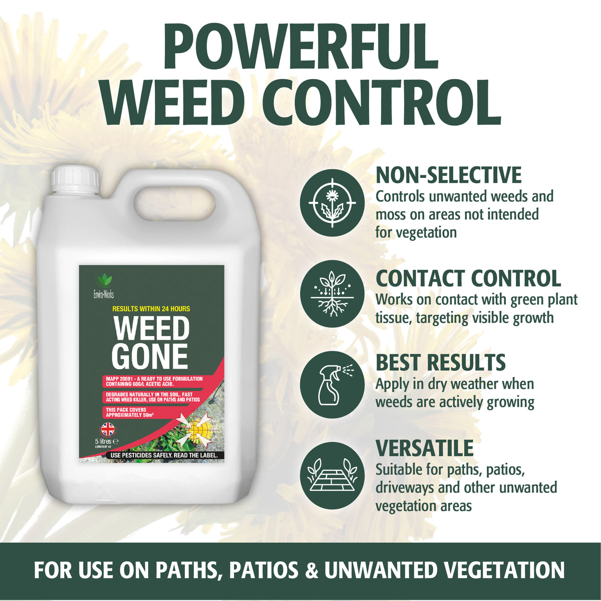 Enviro Works Weed Gone - Weedkiller