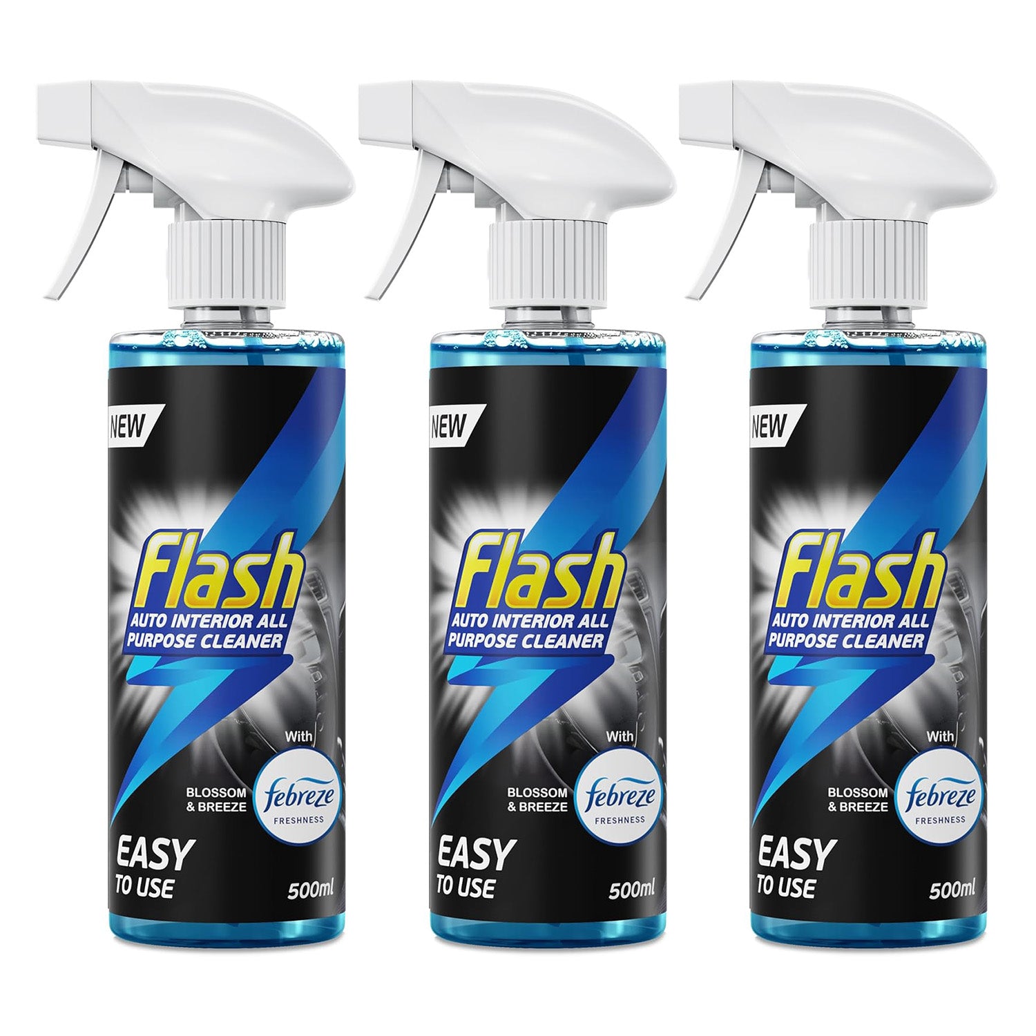 Flash Car Care All-Purpose Interior Cleaner - Febreze Blossom & Breeze Scent