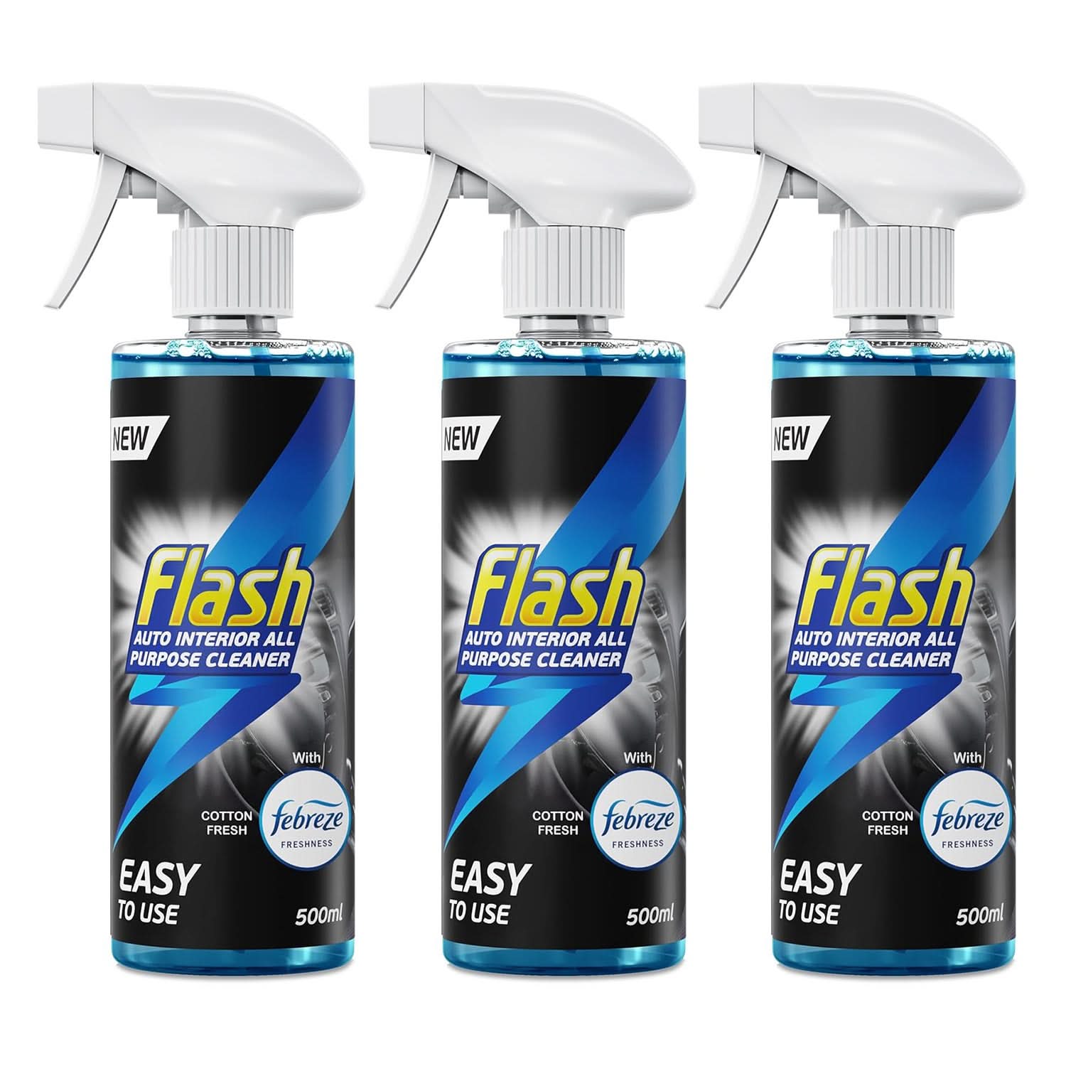 Flash Car Care All-Purpose Interior Cleaner - Febreze Cotton Fresh Scent