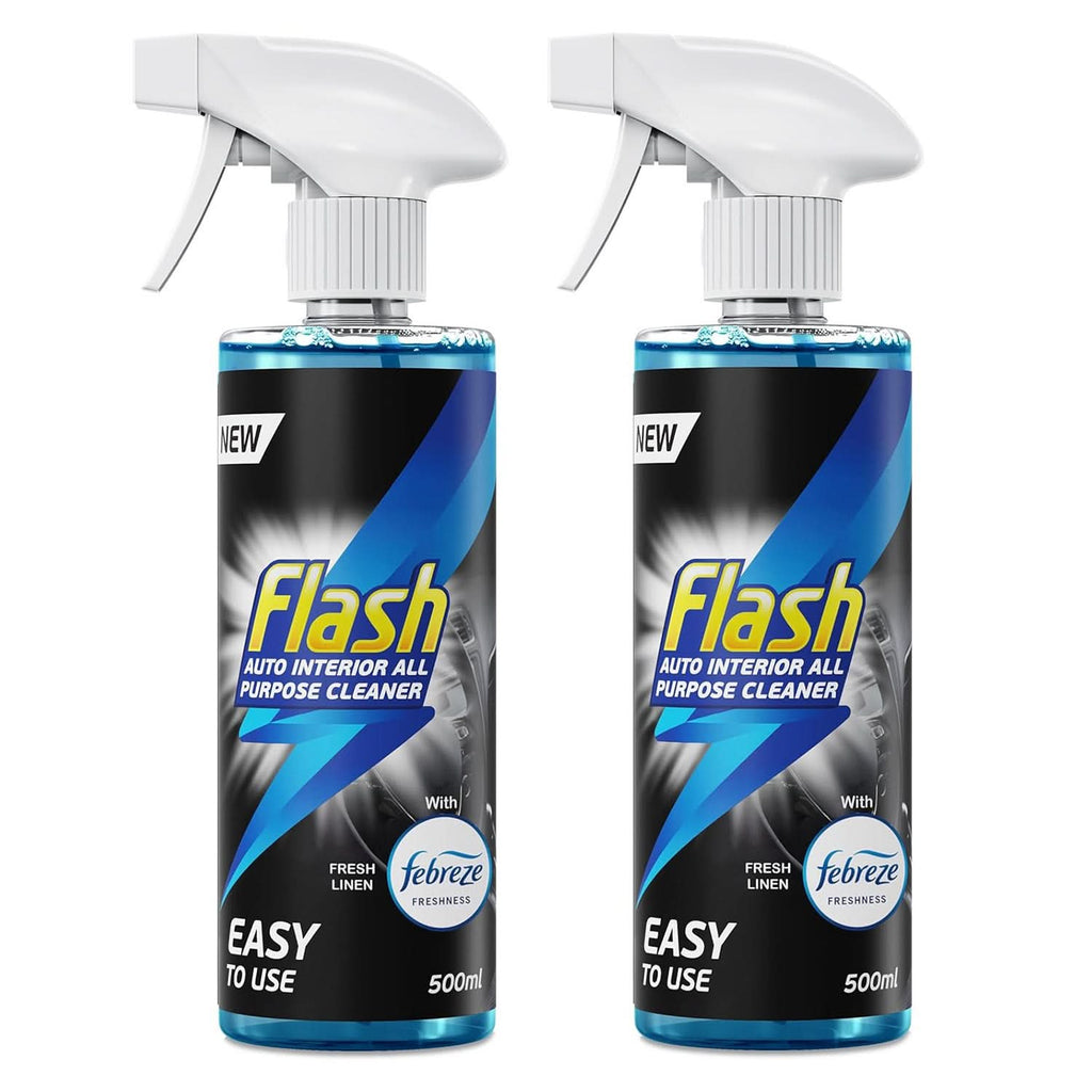Flash Car Care All-Purpose Interior Cleaner - Febreze Fresh Linen Scen