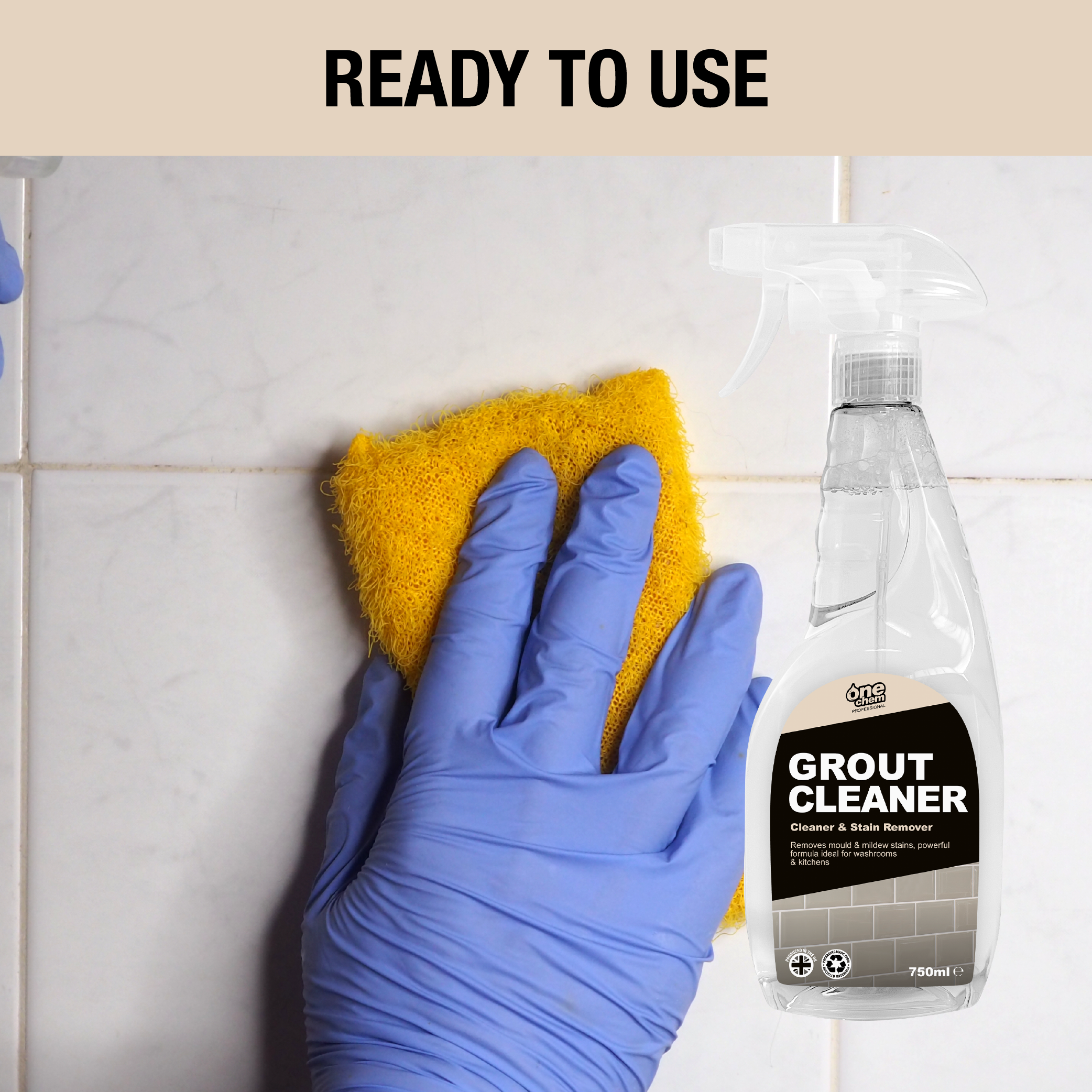 One Chem Professional Tile and Grout Cleaner 750ml