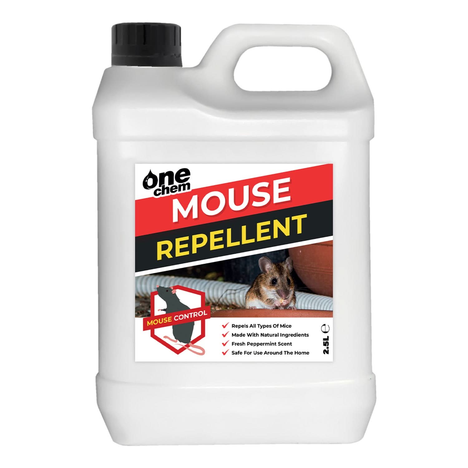 One Chem Mouse Repellent Spray 2.5L + LHT, Peppermint Scent