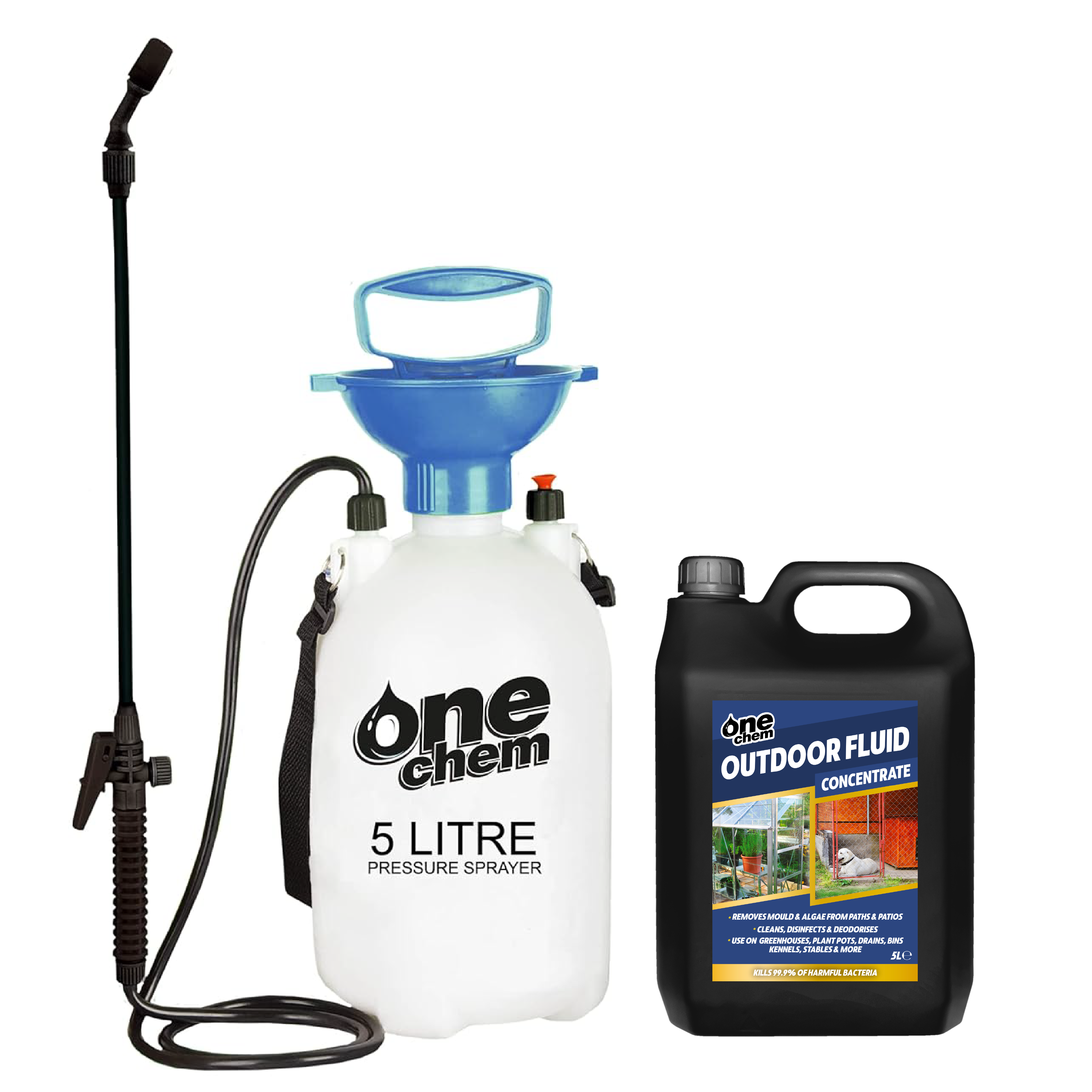 One Chem Outdoor Fluid 5L (with 5L Garden Sprayer)