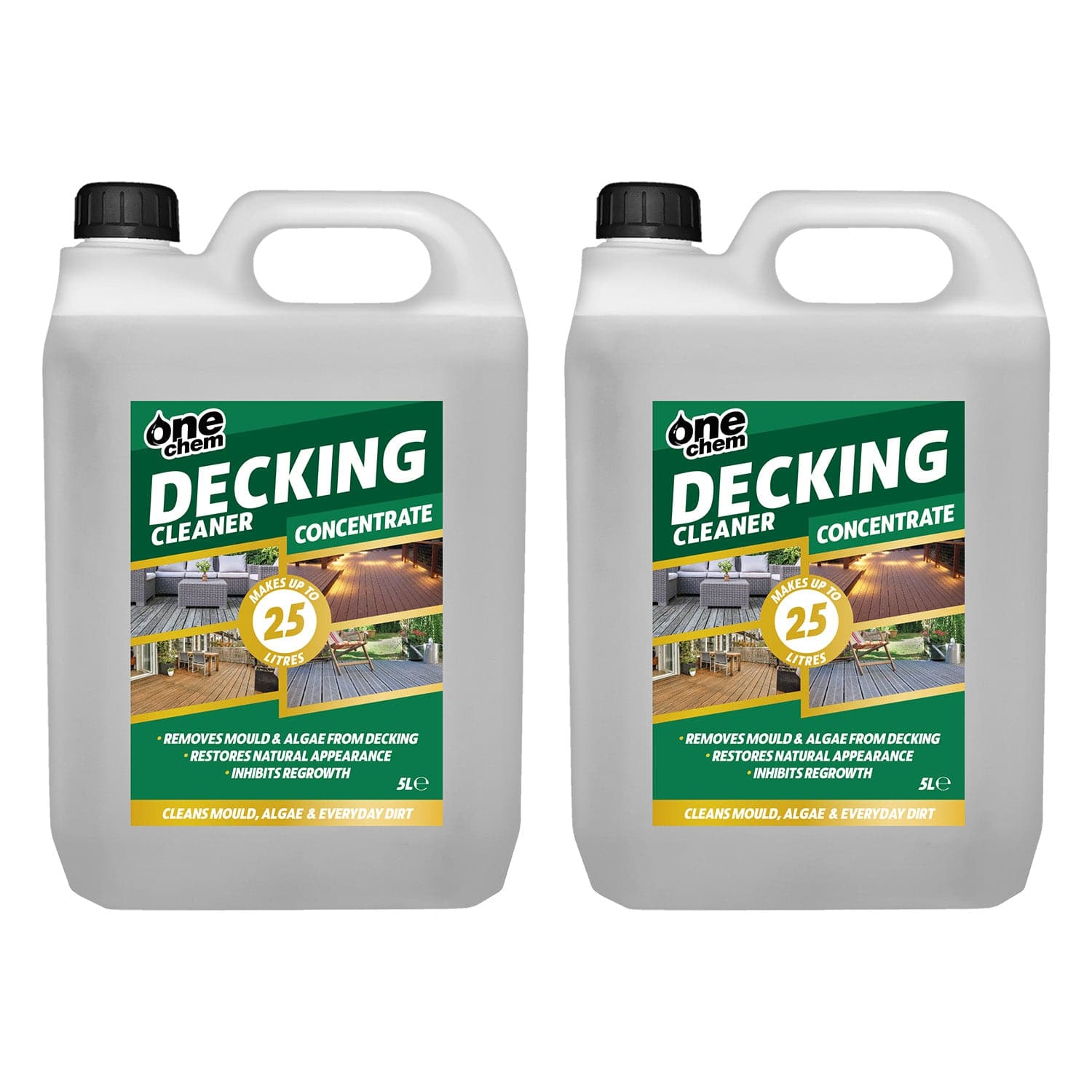 One Chem Decking Cleaner 2 x 5 Litre Concentrate