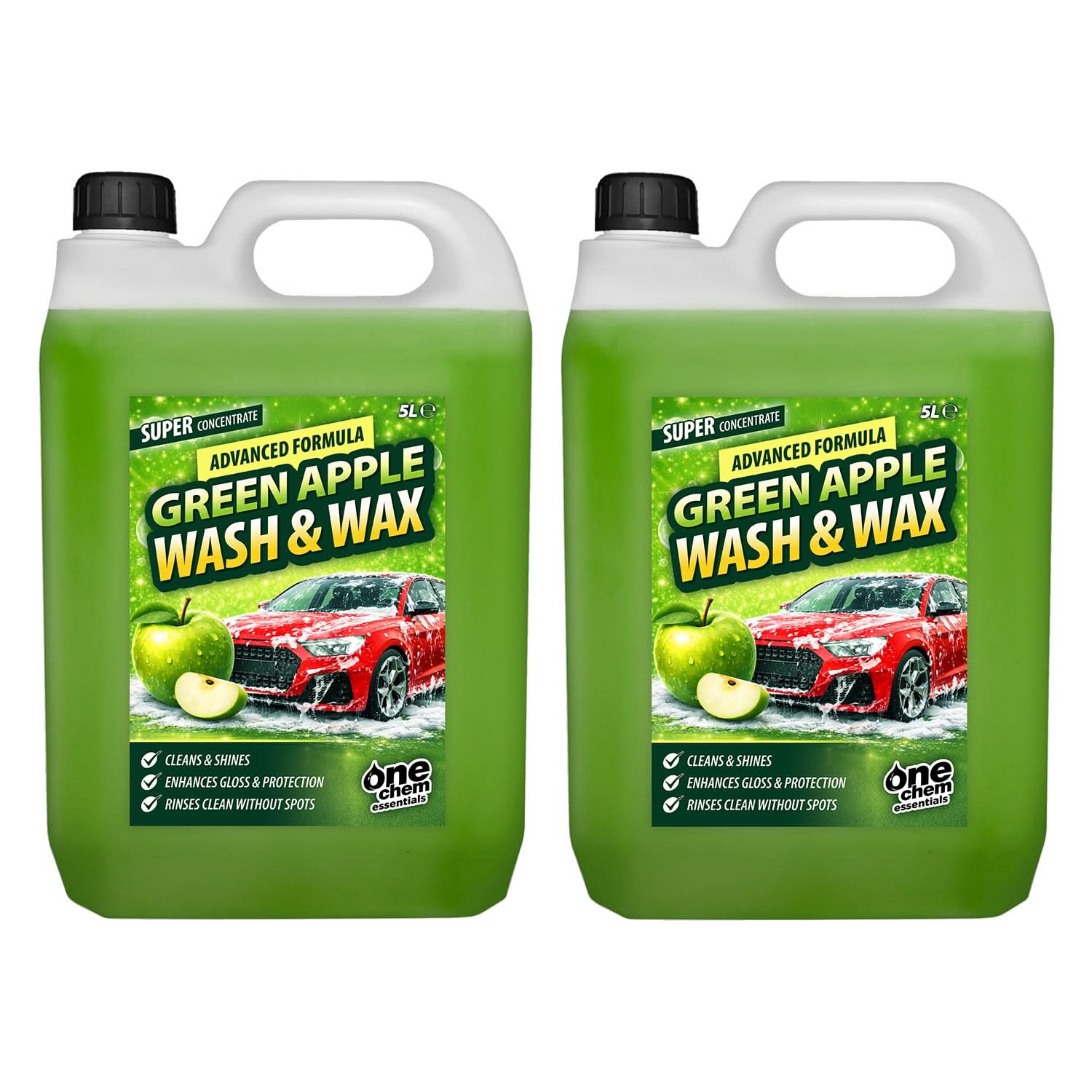 One Chem Essentials Green Apple Wash & Wax Car Shampoo