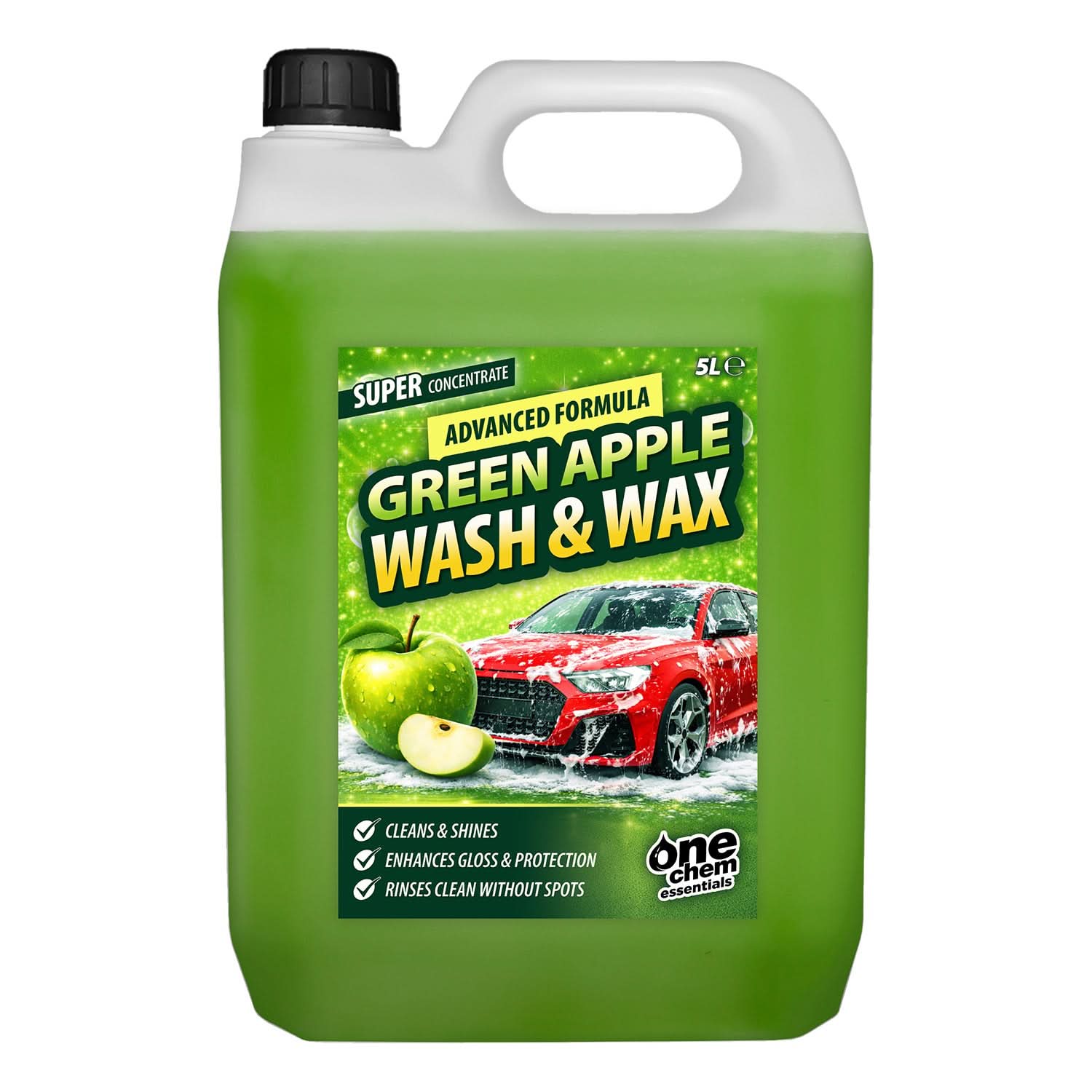 One Chem Essentials Green Apple Wash & Wax Car Shampoo