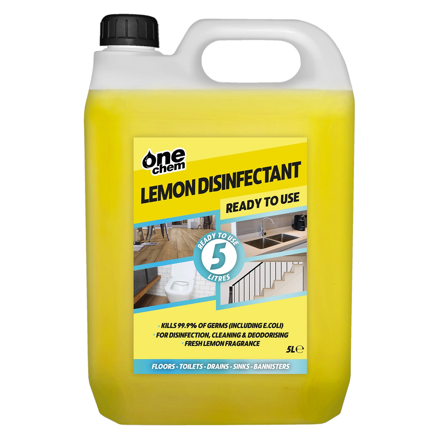 One Chem Lemon Disinfectant & Cleaner 5L