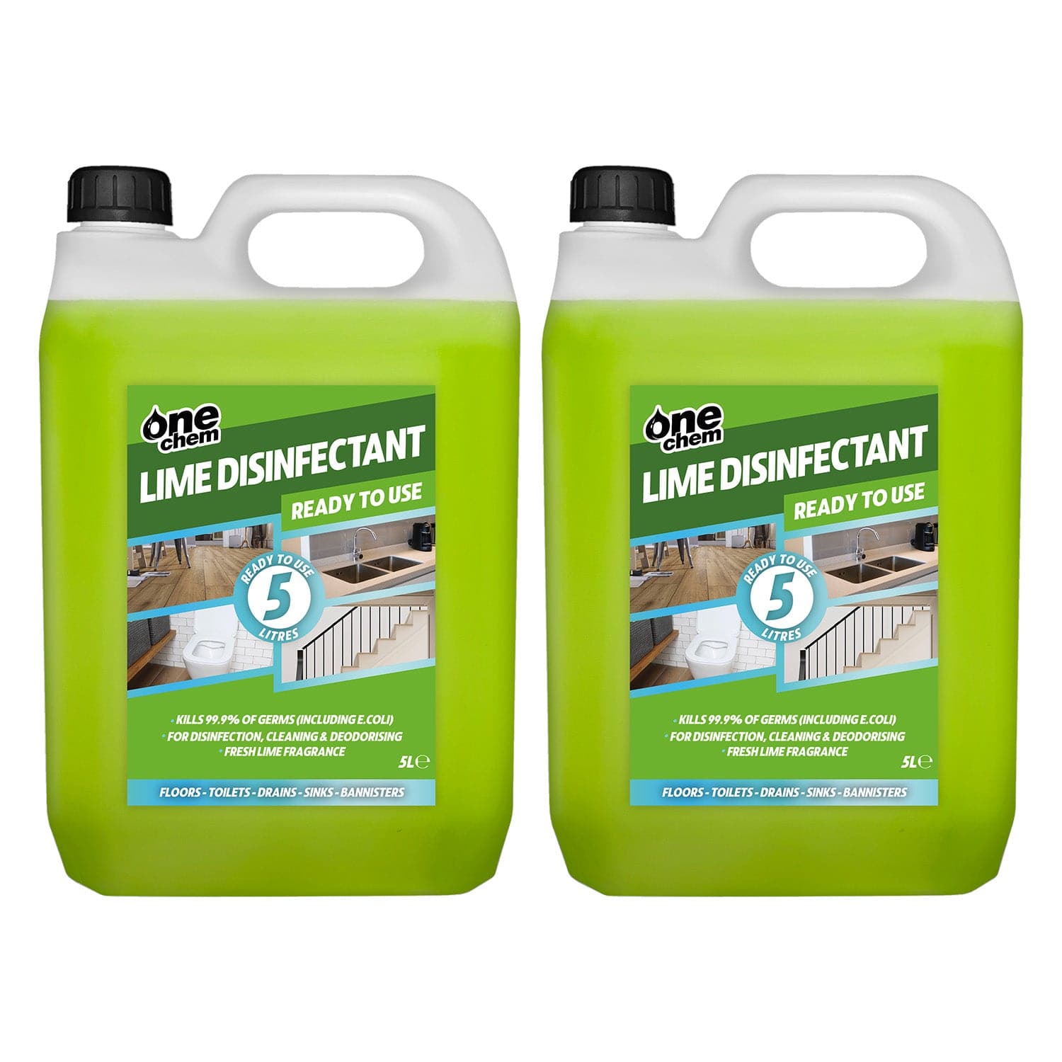 One Chem Lime Disinfectant & Cleaner 2 x 5L