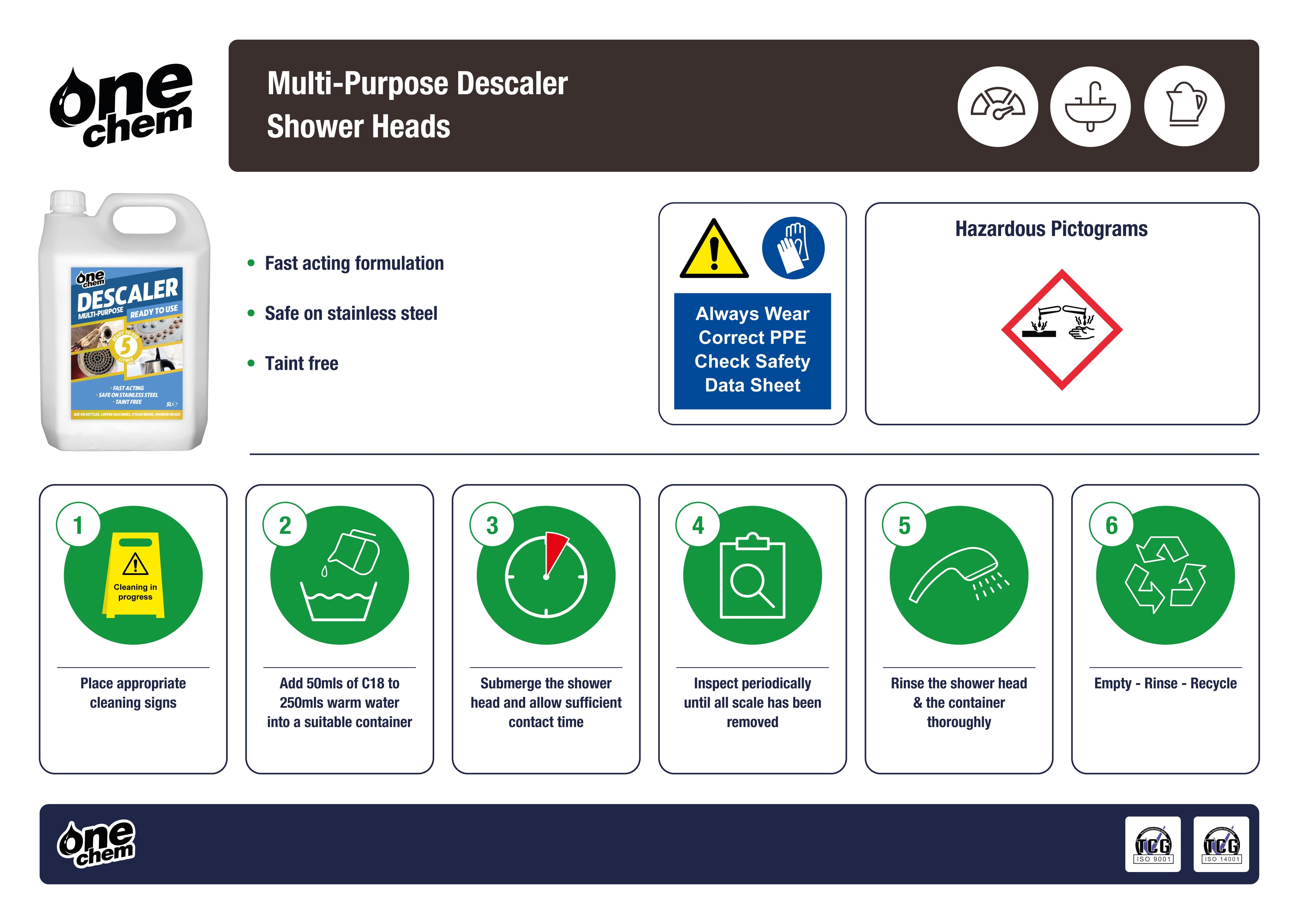 One Chem Appliance Descaler 5 Litres