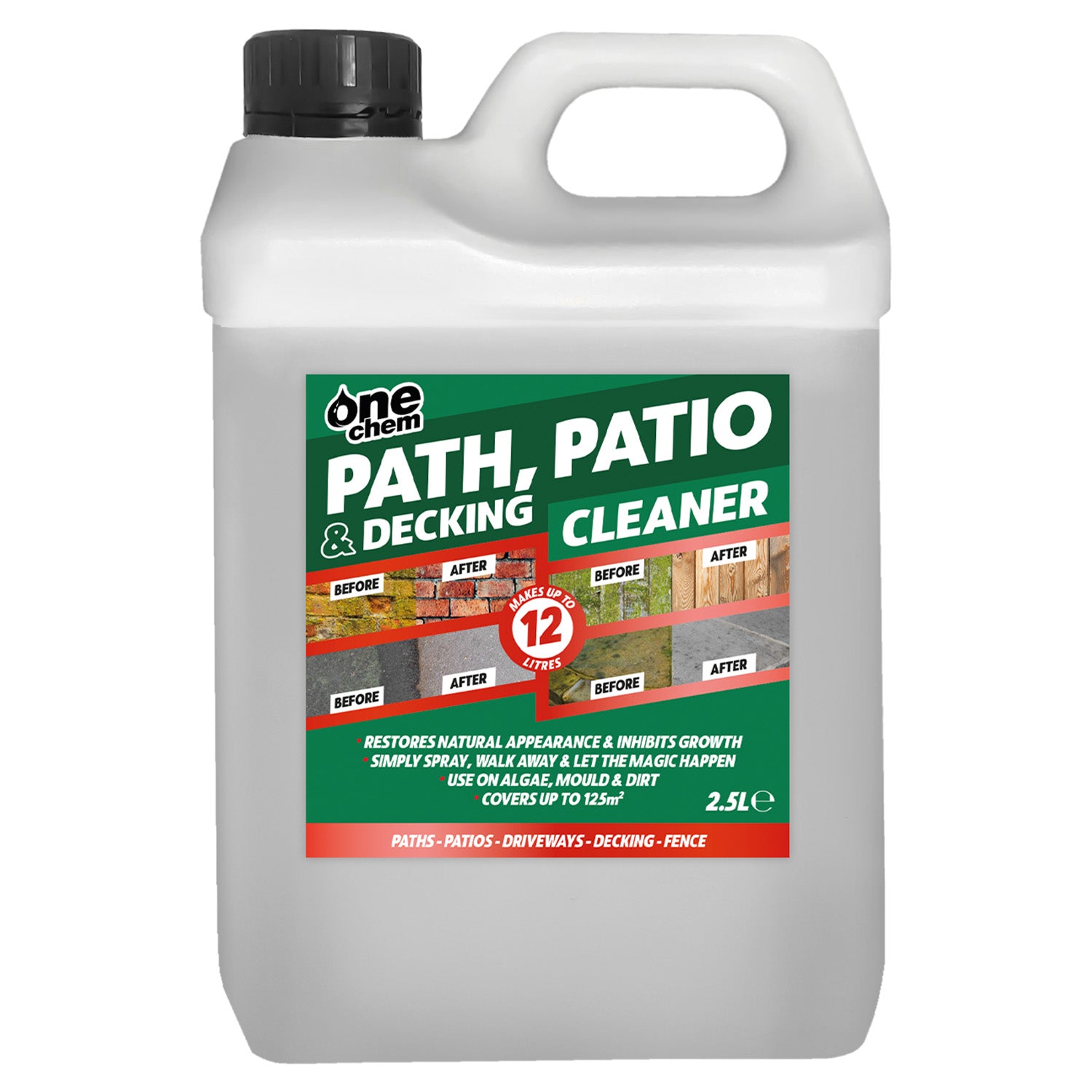 One Chem Path, Patio & Decking Cleaner 2.5 L