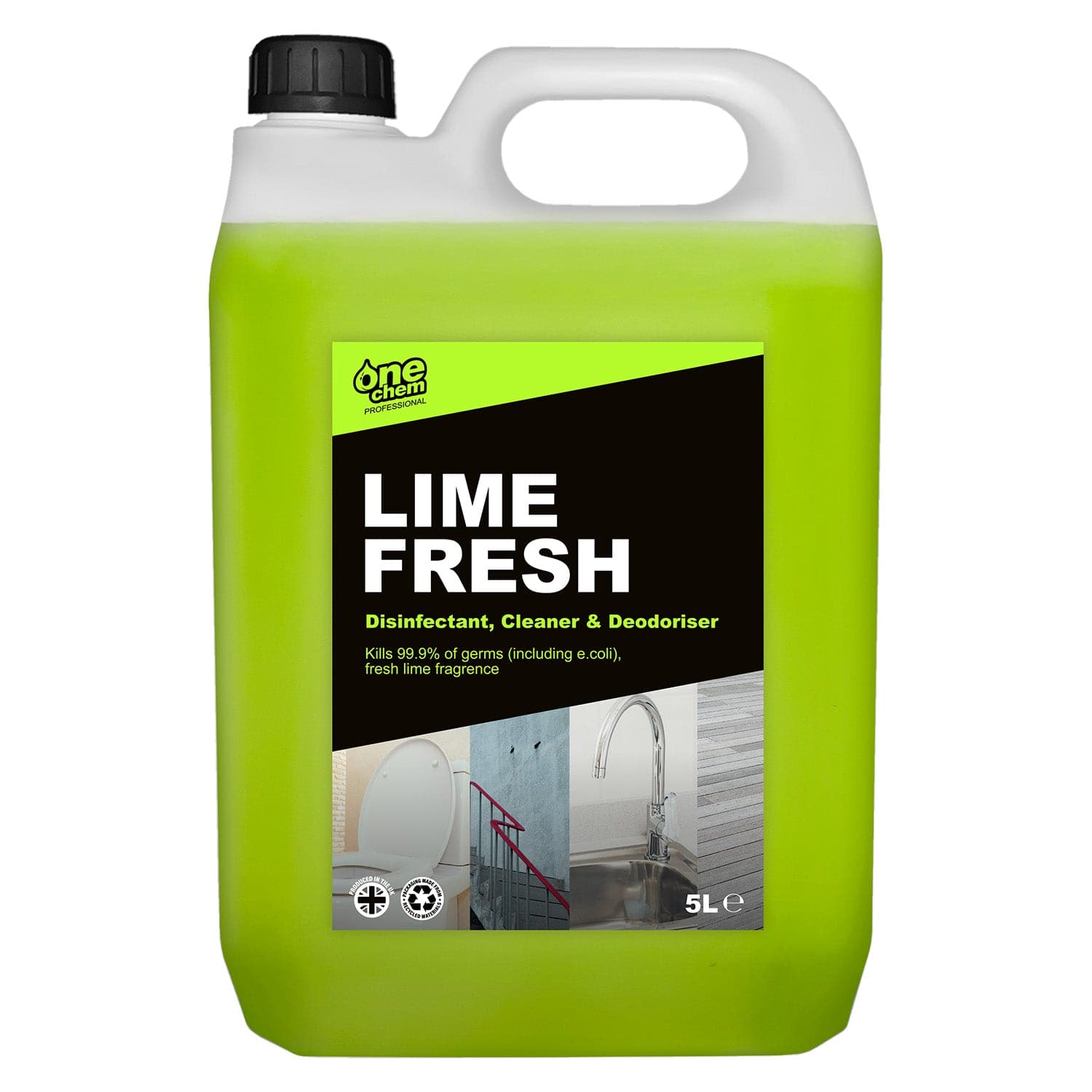 One Chem Professional Lime Fresh Disinfectant & Cleaner 5L