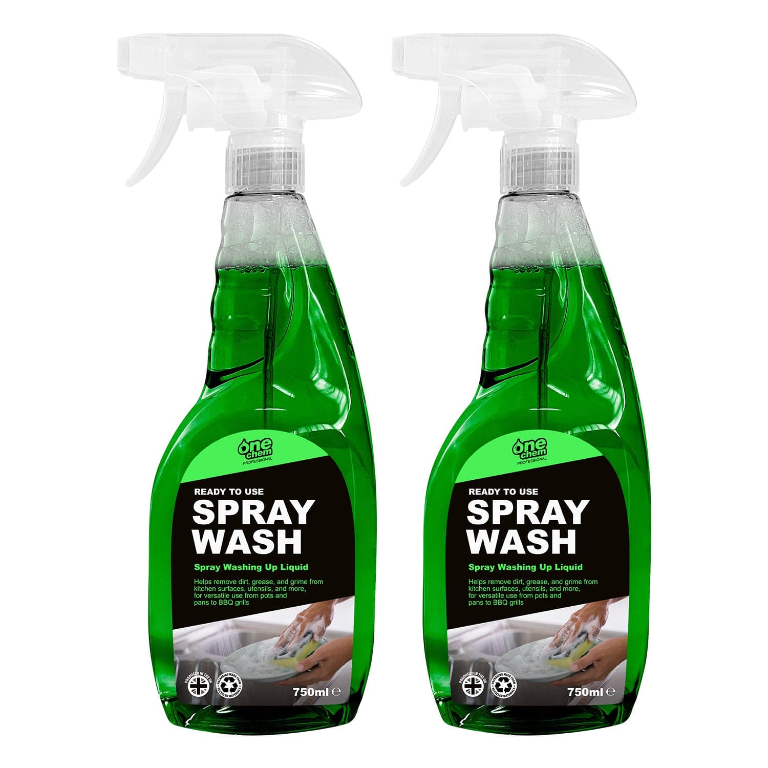 One Chem Spray Washing Up Liquid 2 x 750 ml