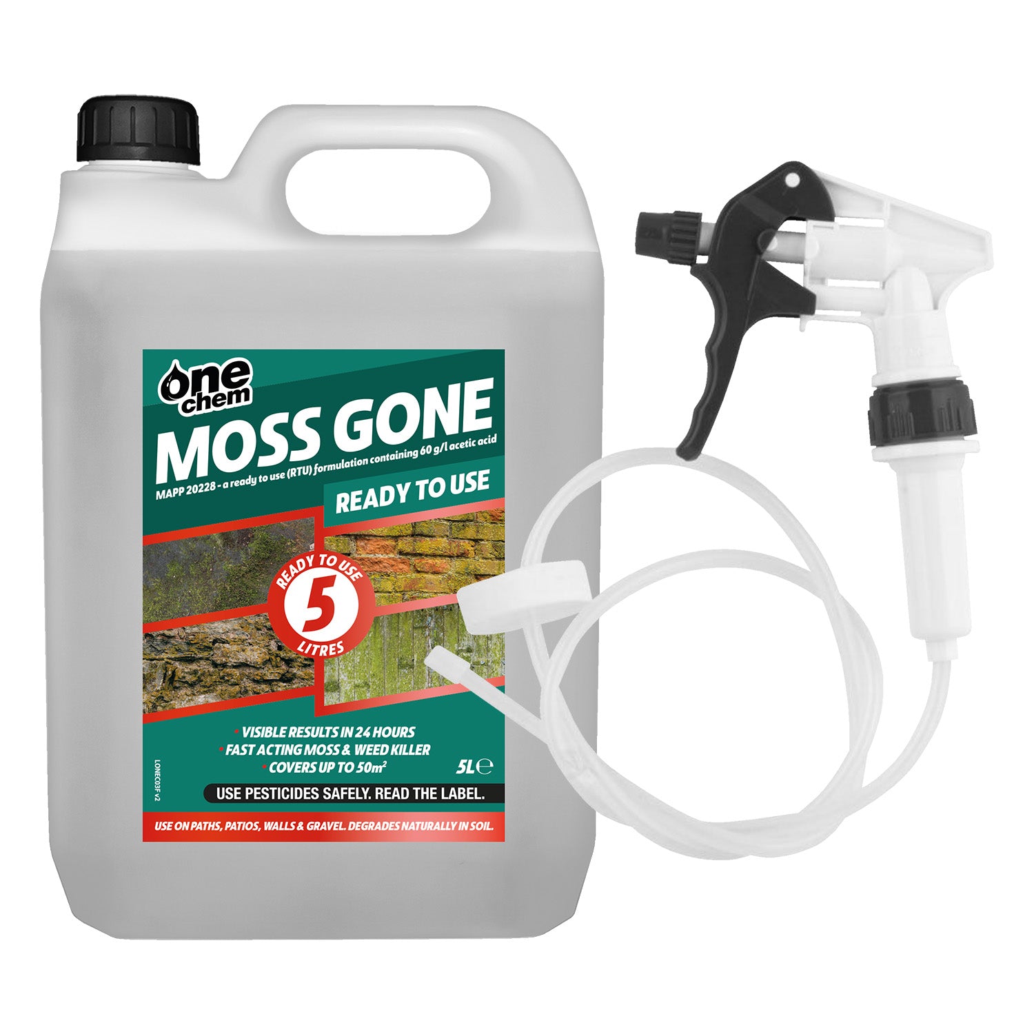 One Chem Moss Gone - Moss Killer