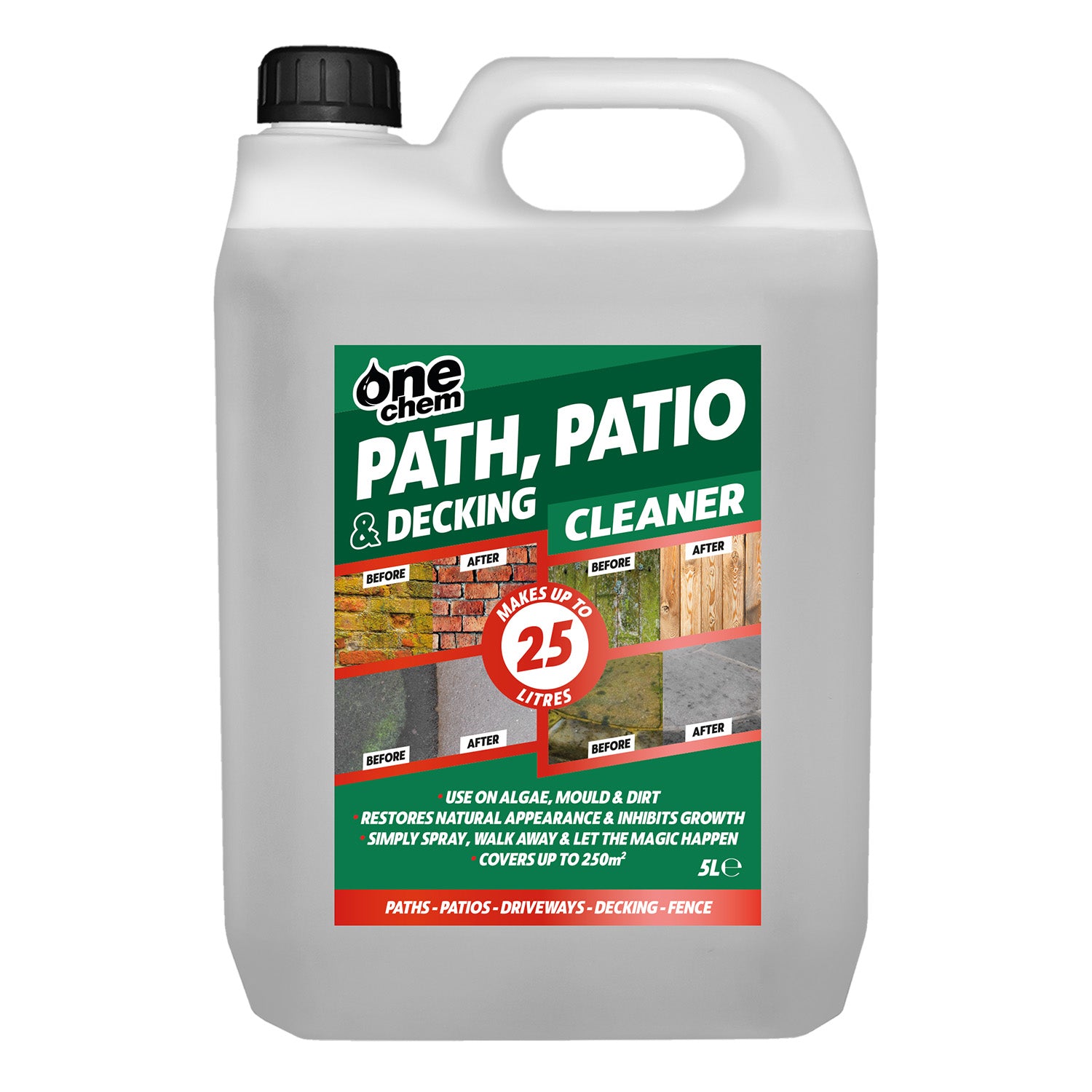One Chem Path, Patio & Decking Cleaner - Concentrate