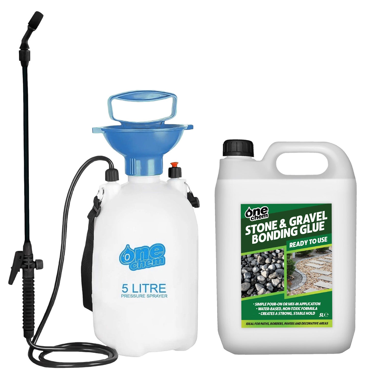 One Chem Stone & Gravel Glue - Ready to Use