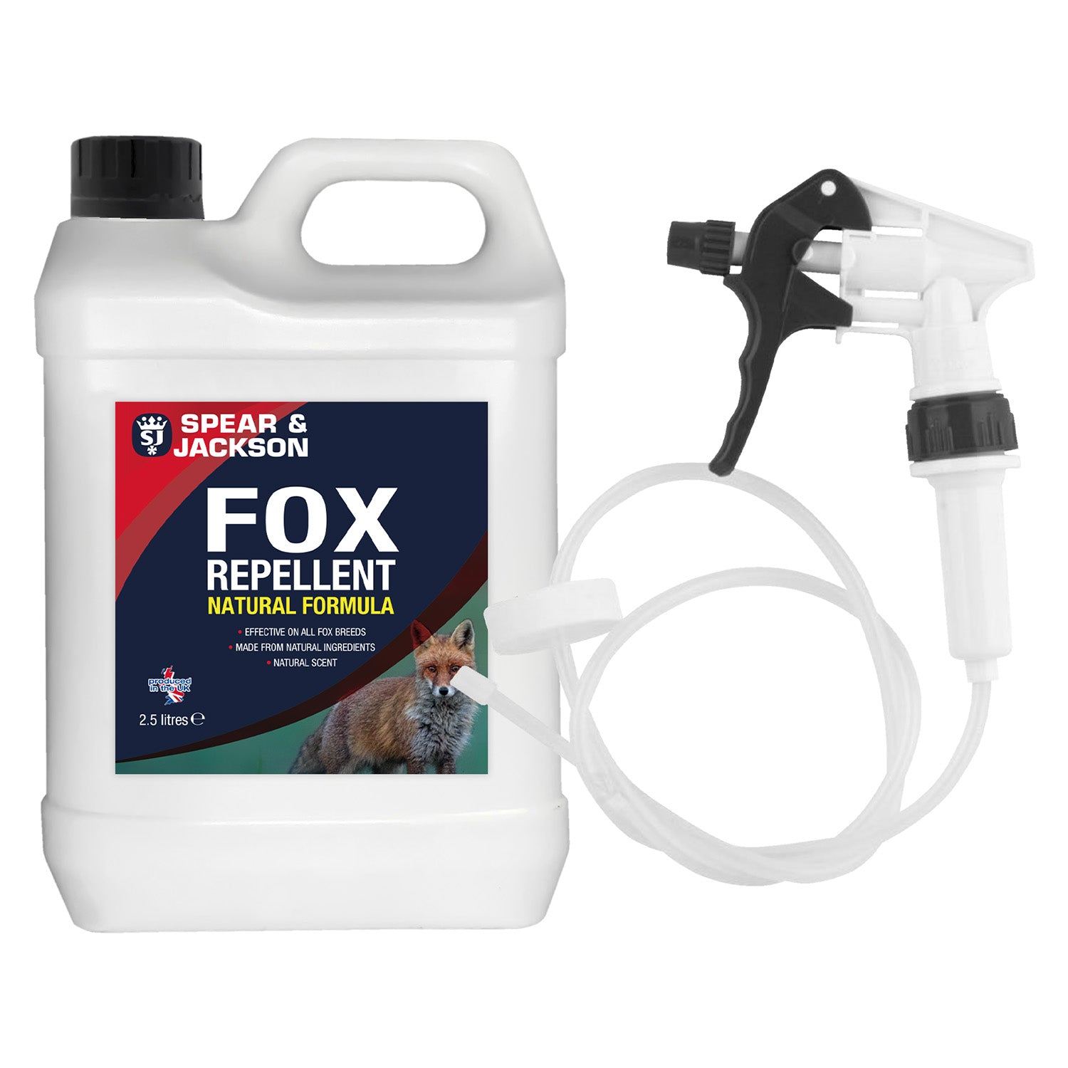 Spear & Jackson Fox Repellent - 2.5L plus Long Hose Trigger
