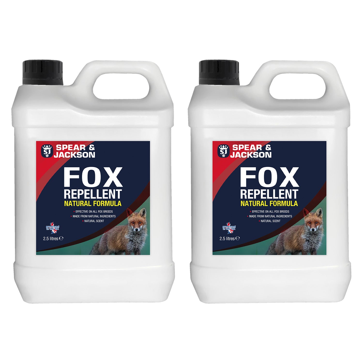 Spear & Jackson Fox Repellent - 2 x 2.5L